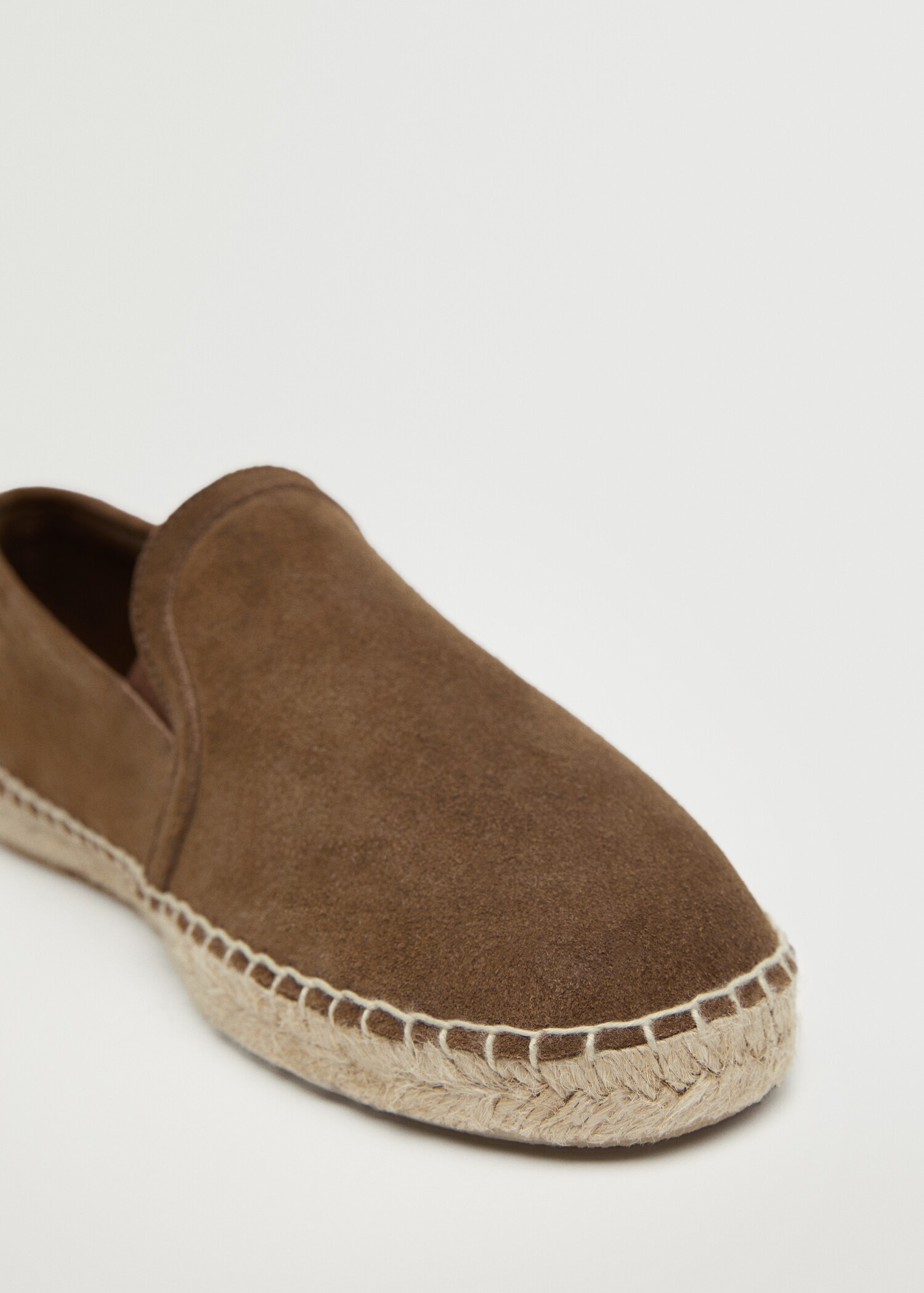 Suede jute espadrilles - Medium plane