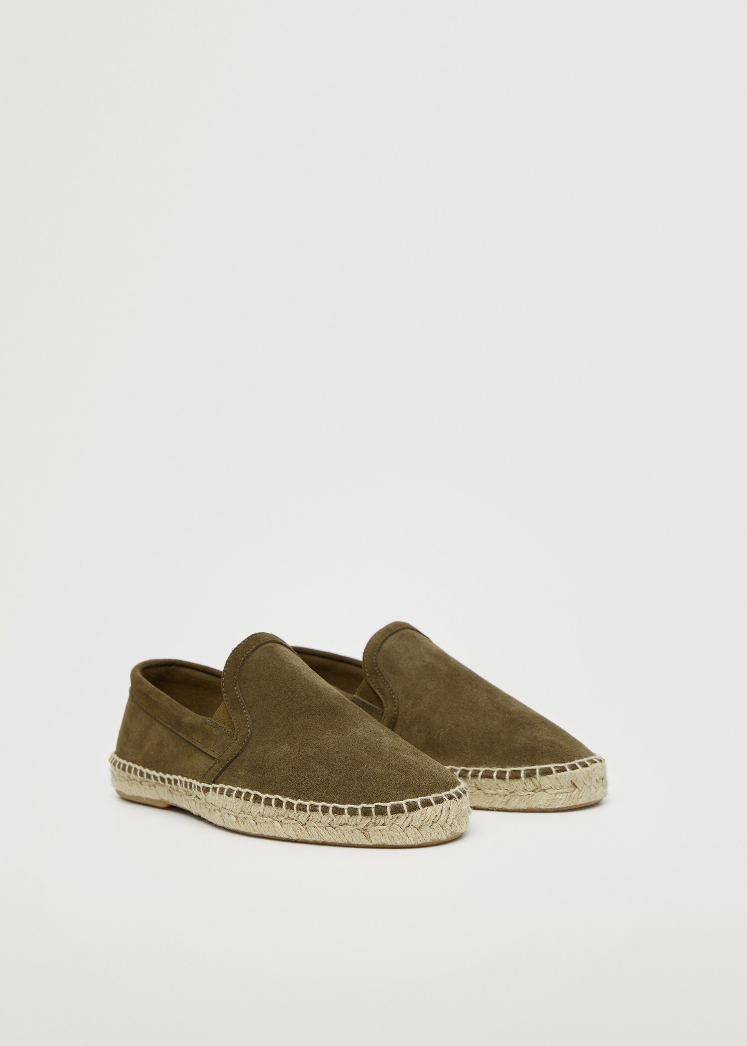Suede jute espadrilles - Medium plane
