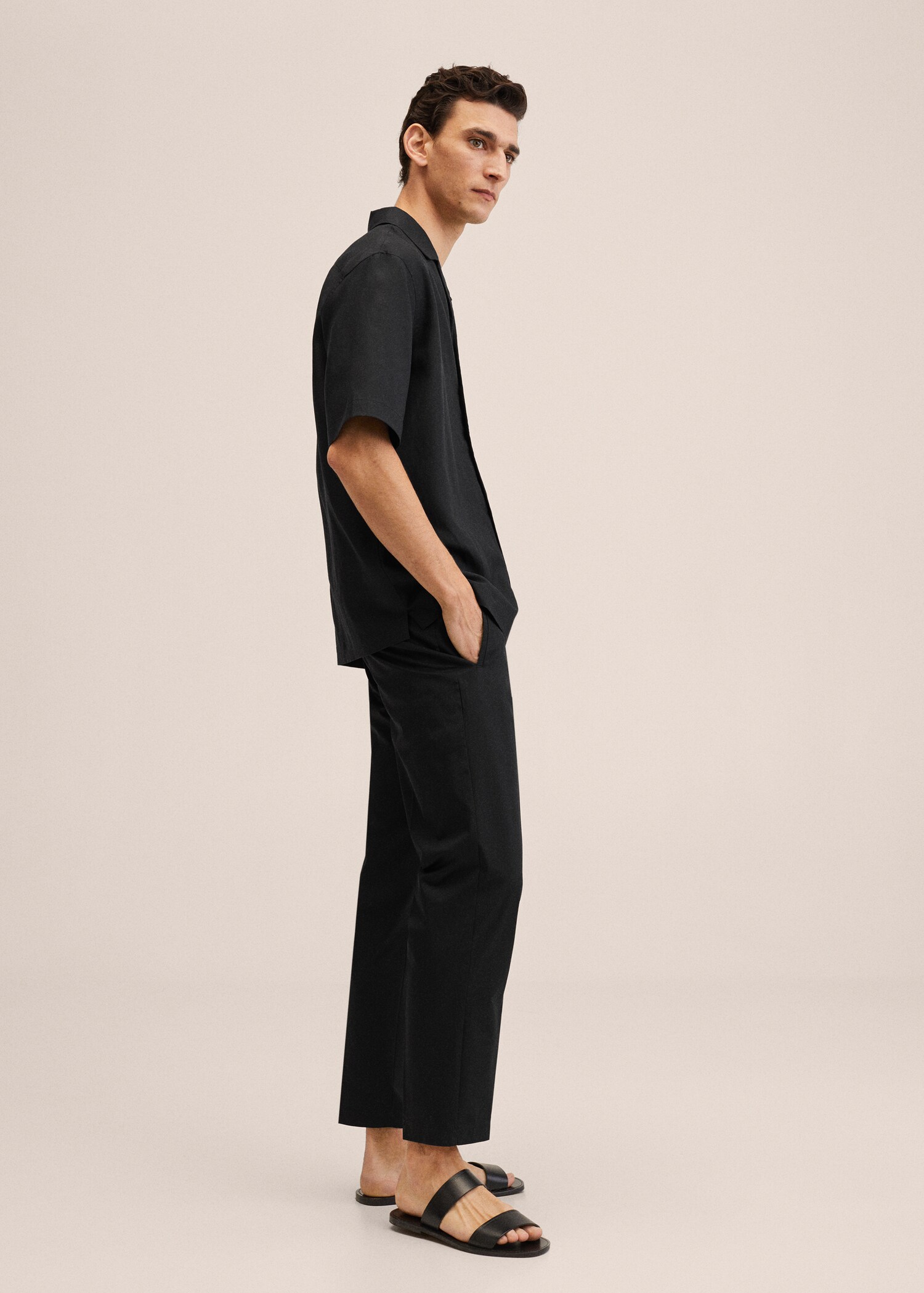 Slim fit pamutnadrág - A termék adatai 2