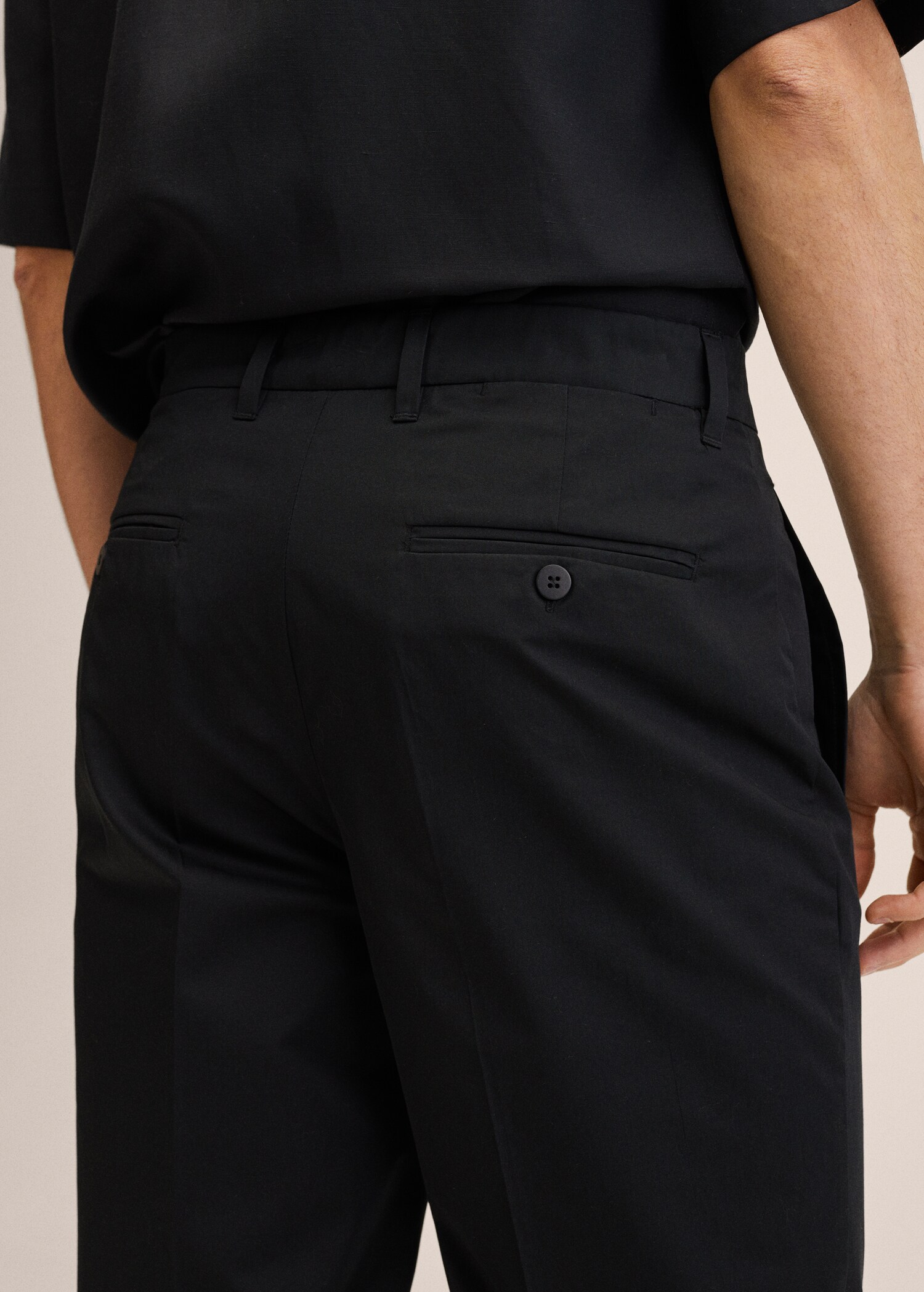 Slim fit pamutnadrág - A termék adatai 3