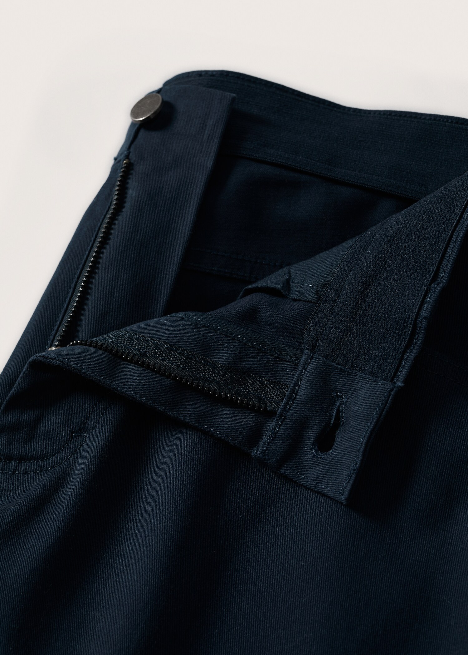 Keprové kalhoty džínového stylu slim fit - Detail zboží 8