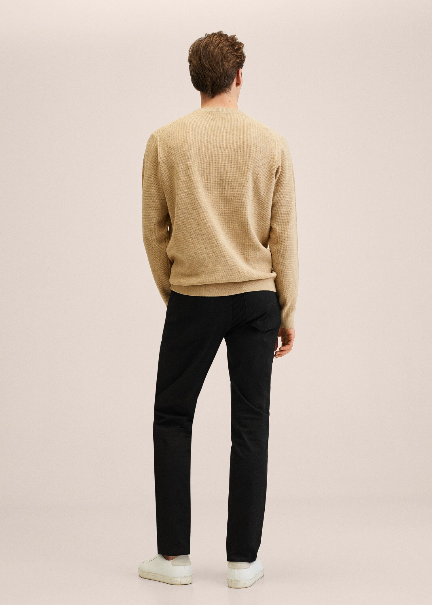 Keprové kalhoty džínového stylu slim fit - Zadní strana zboží