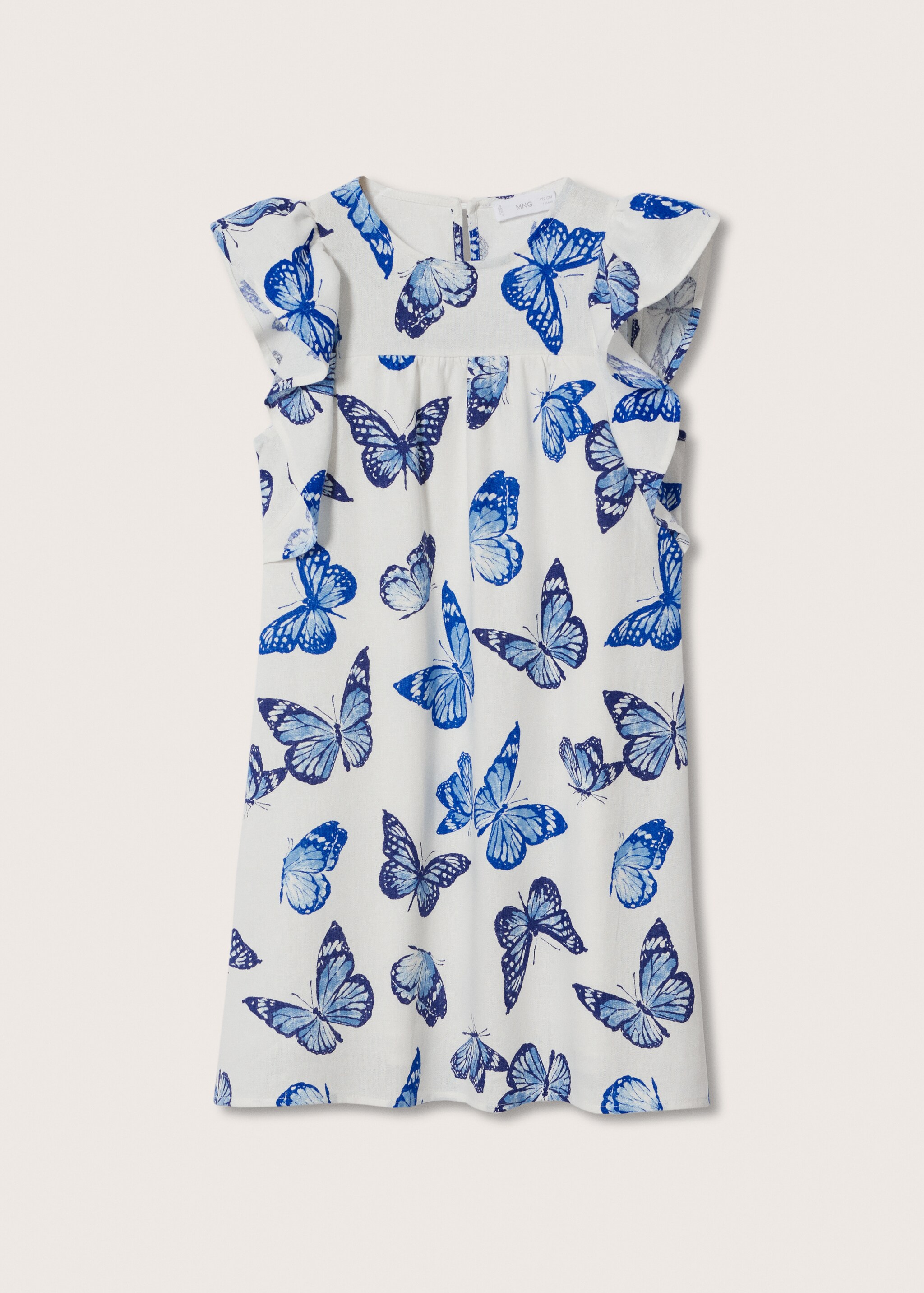 Linen dress with butterflies - Article without model