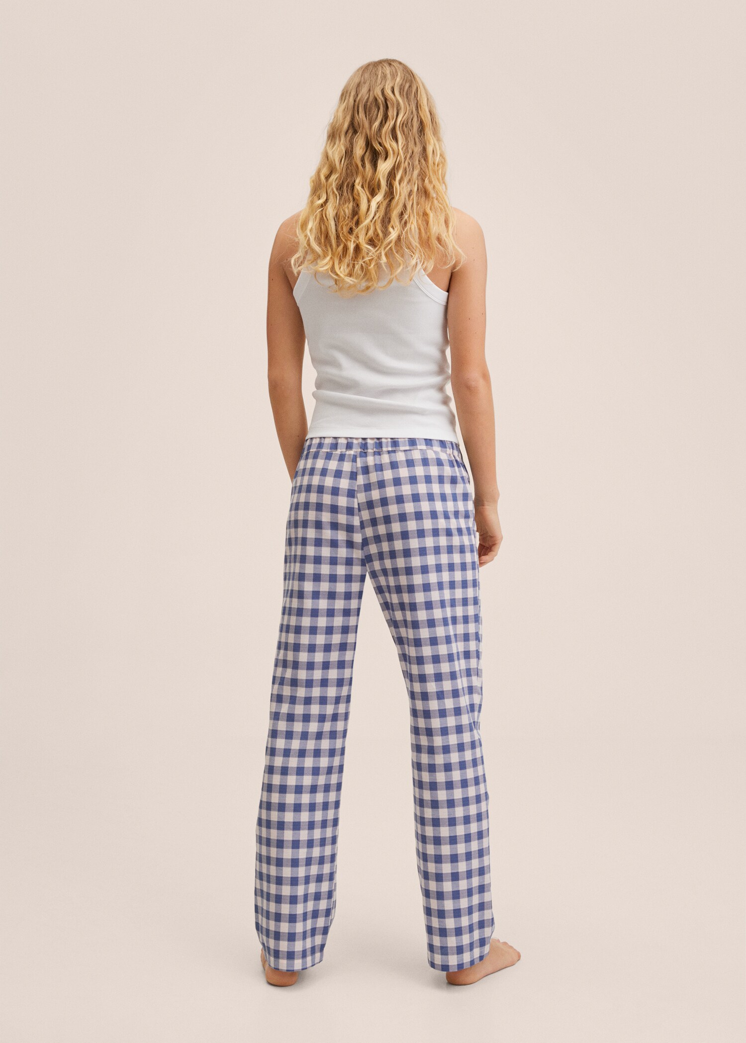 Pantalón pijama algodón franela - Reverso del artículo