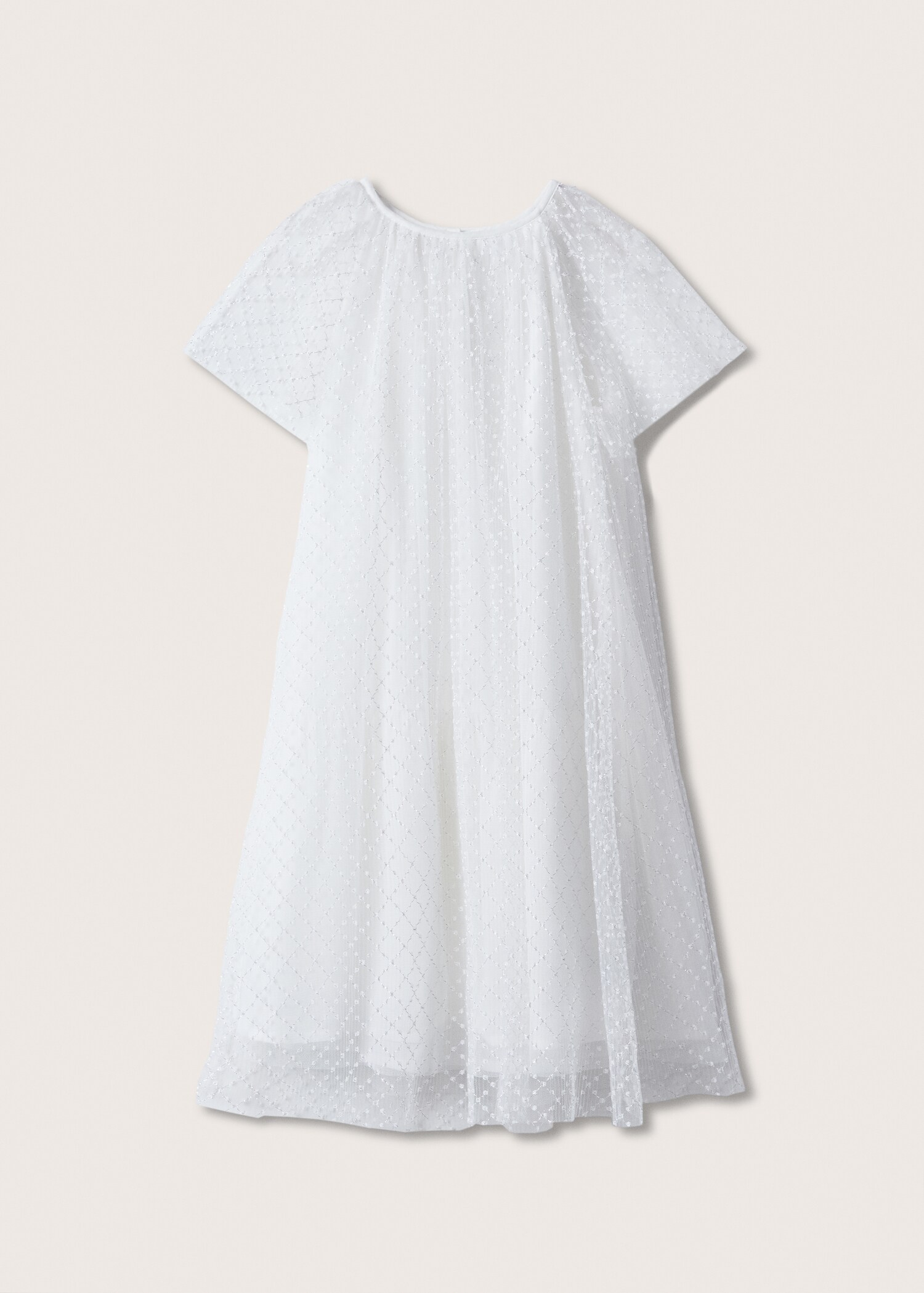 Tulle dress with lurex detail - Article without model