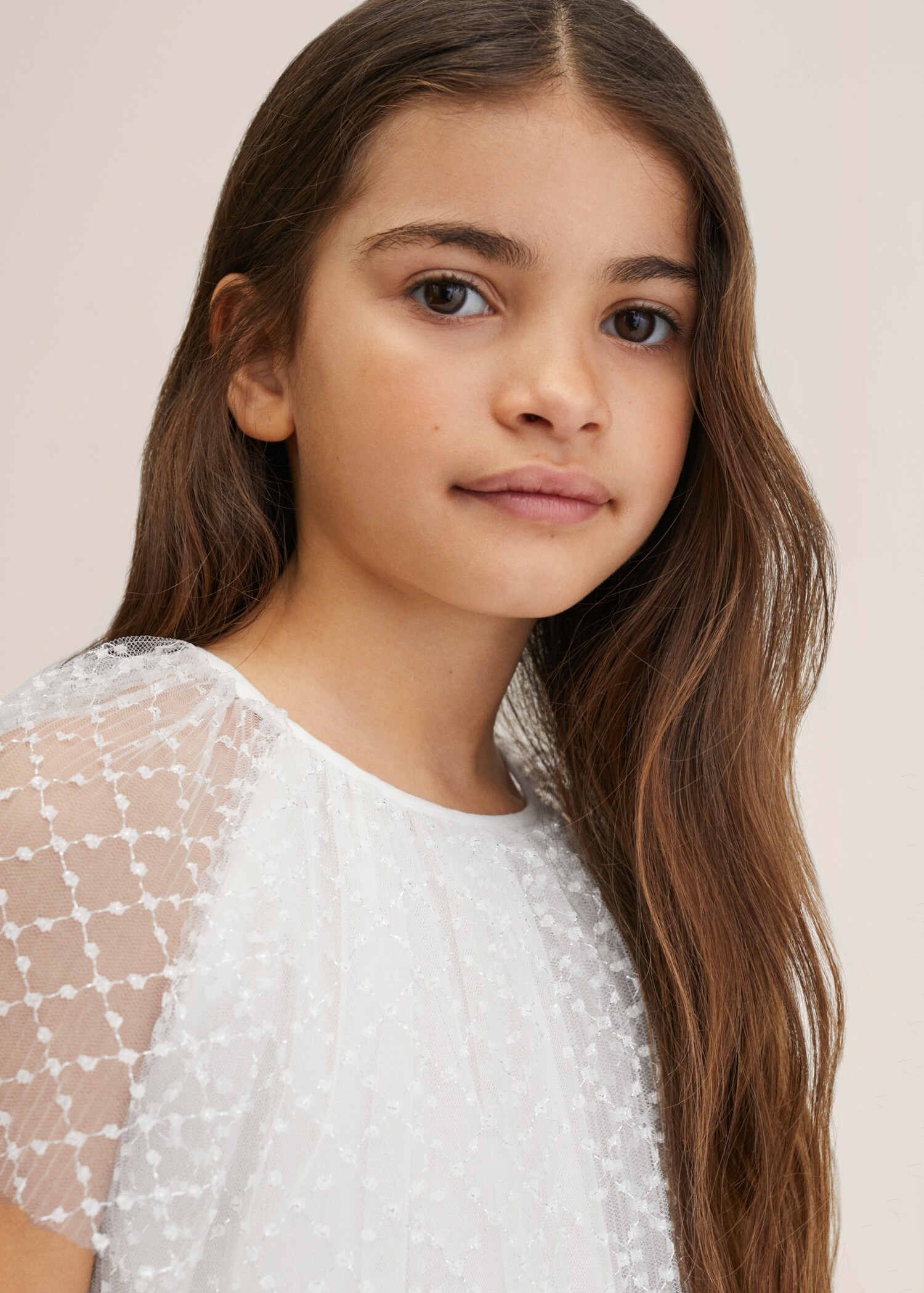 Tulle dress with lurex detail - Details of the article 1