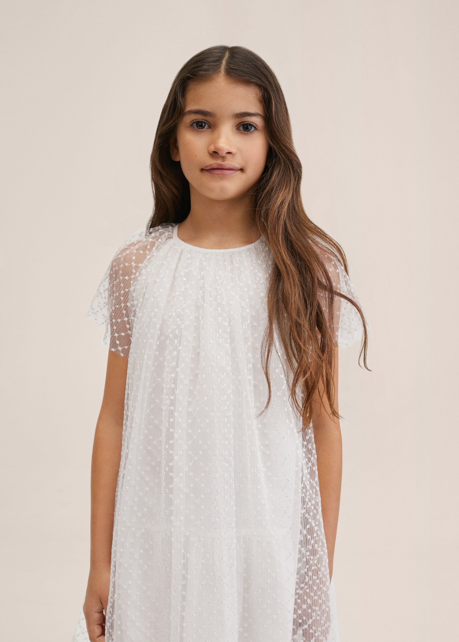 Tulle dress with lurex detail - Details of the article 2