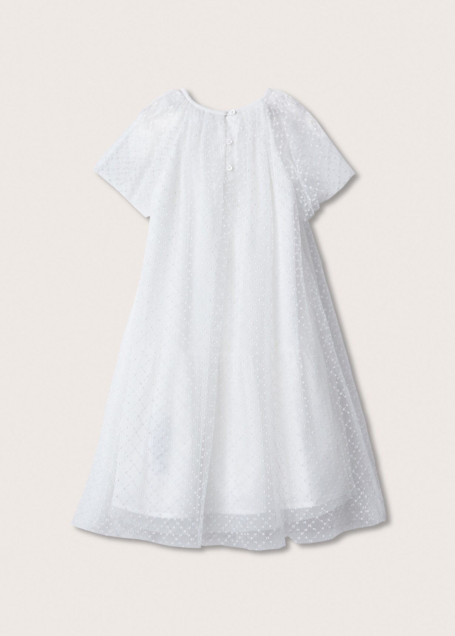 Tulle dress with lurex detail - Reverse of the article