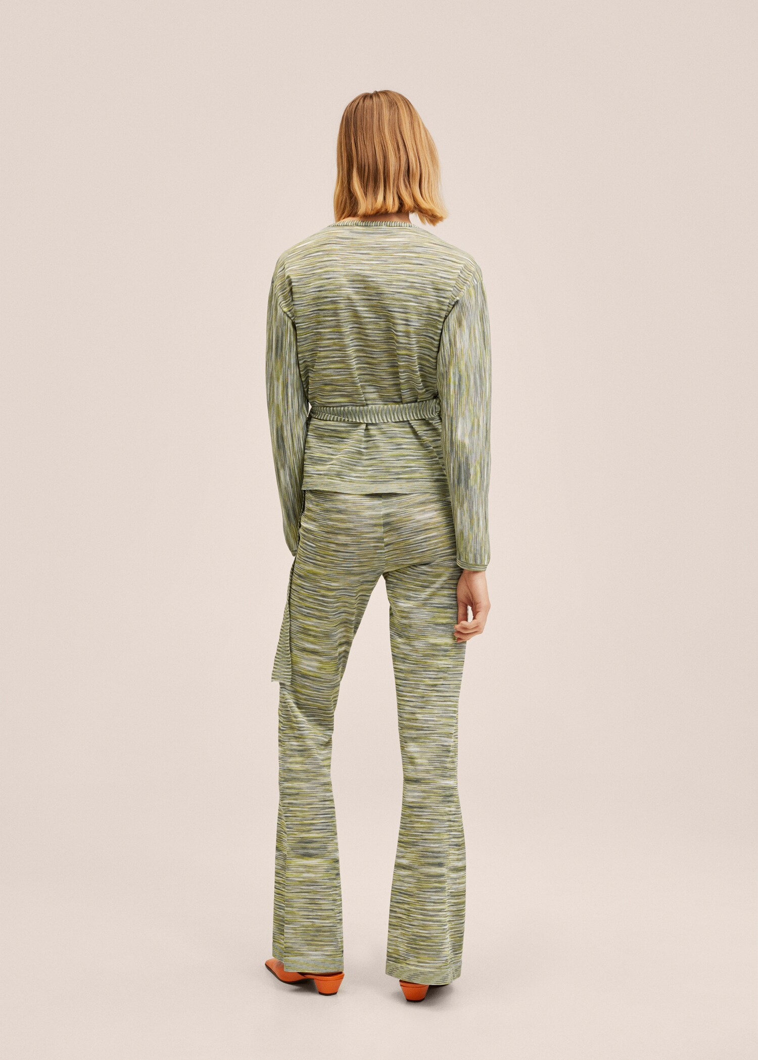 Pantalón wideleg estampado - Reverso del artículo