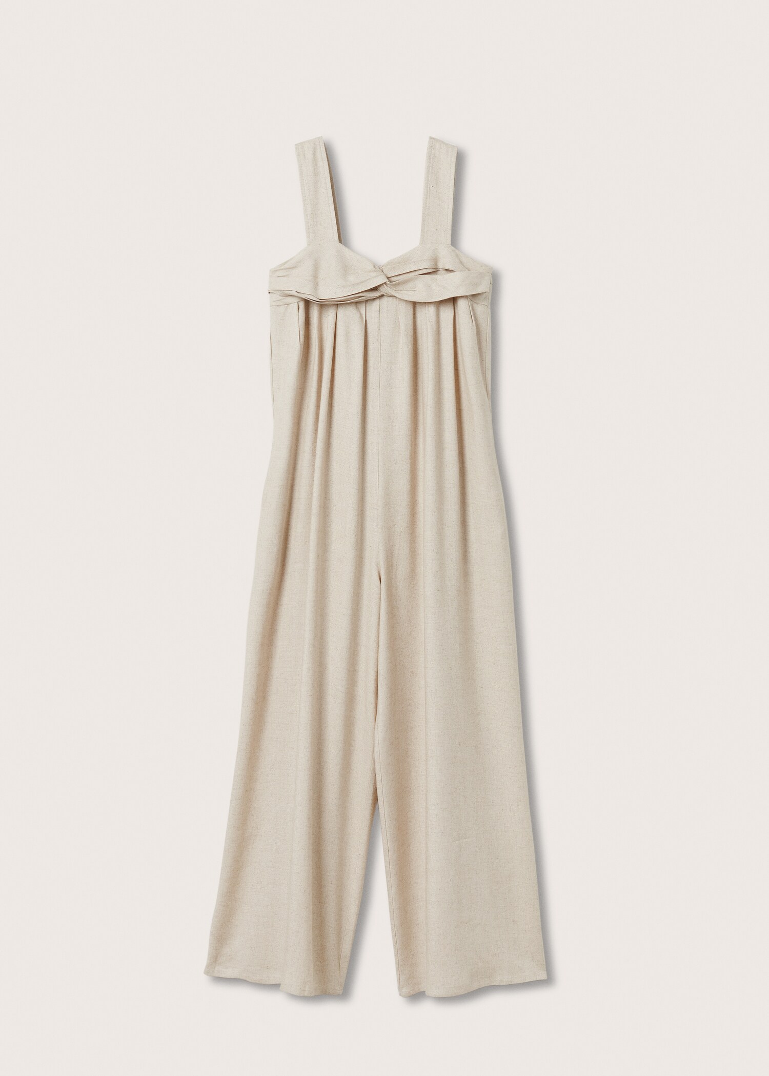 Bow linen jumpsuit - Article without model