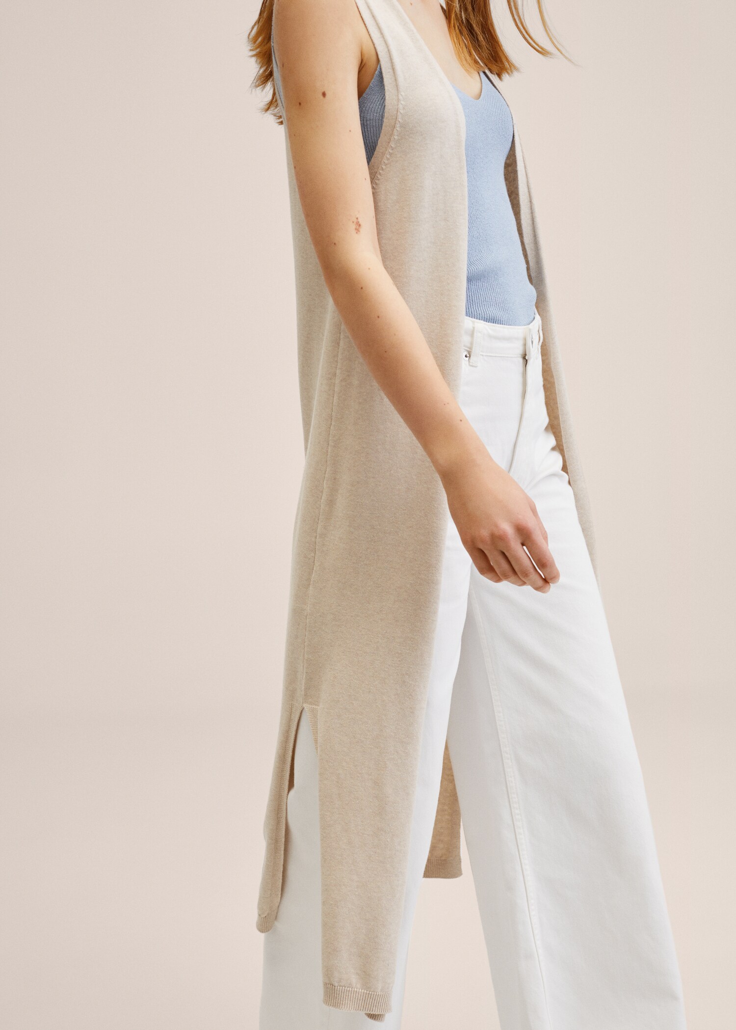 Knitted cotton gilet - Details of the article 2