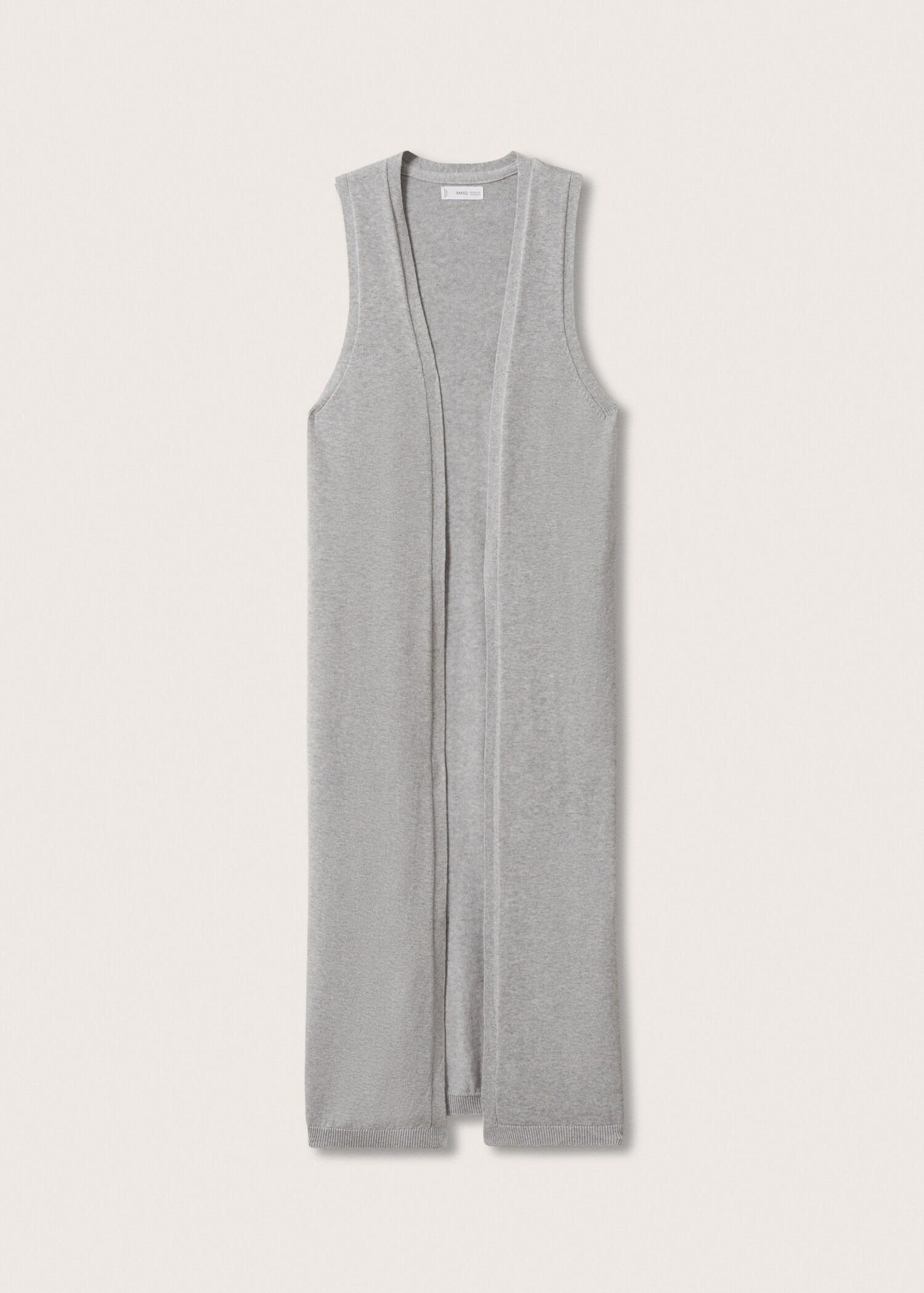 Knitted cotton gilet - Article without model