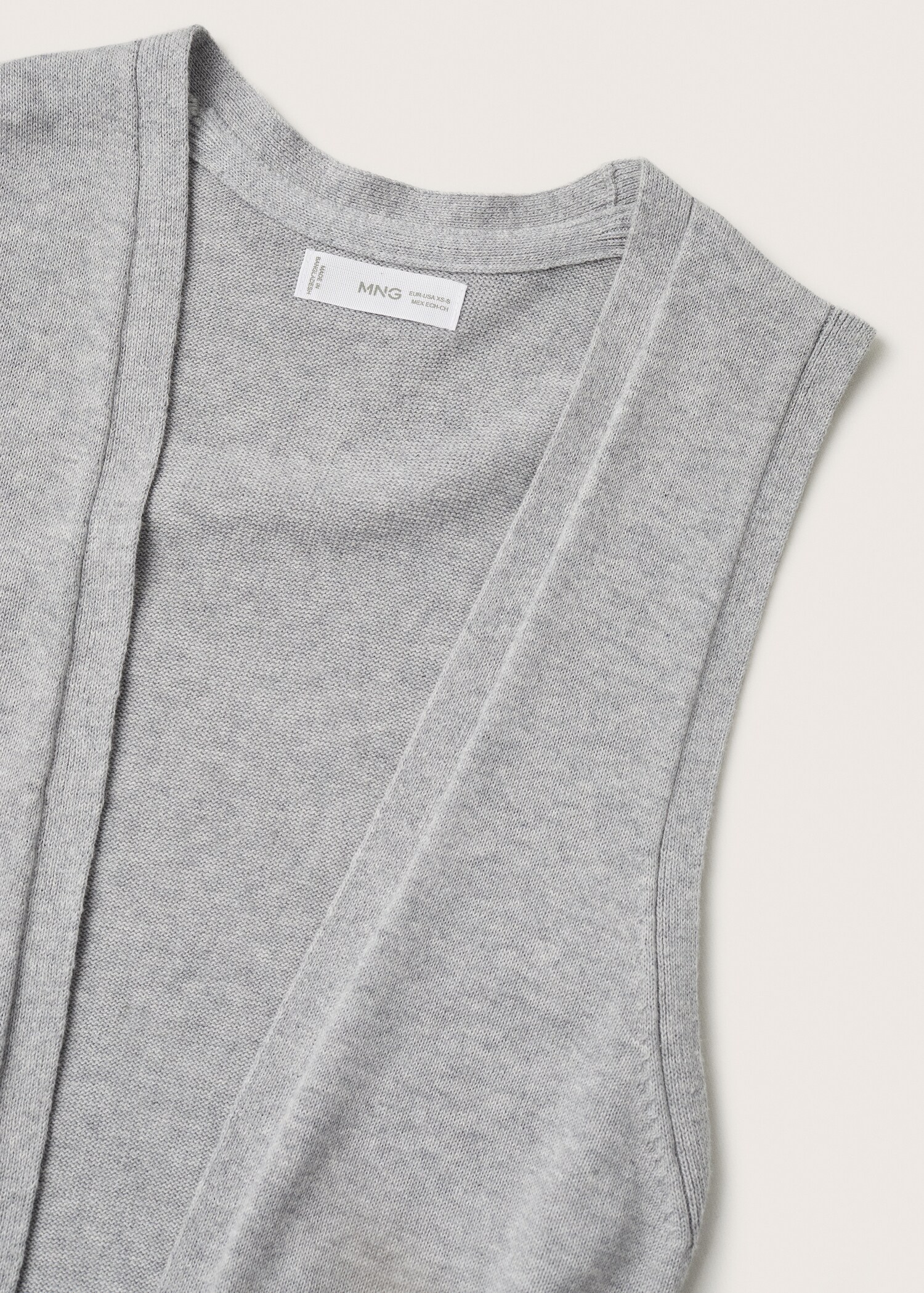 Knitted cotton gilet - Details of the article 8