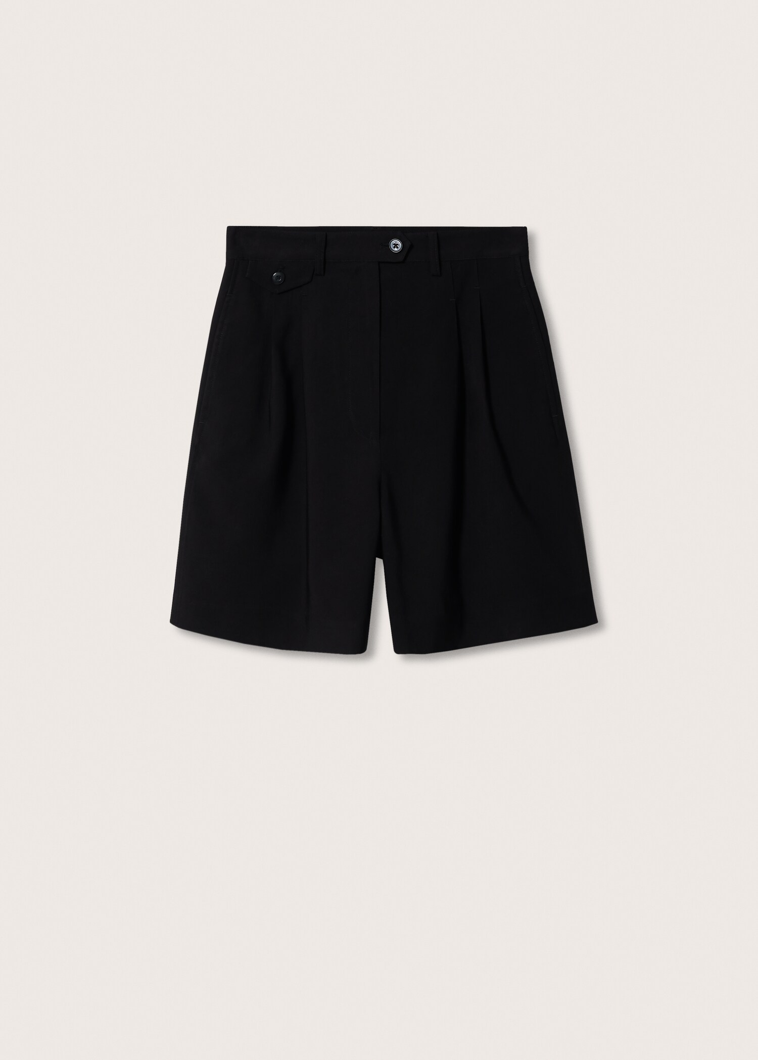 Lyocell shorts with buttons - Article without model