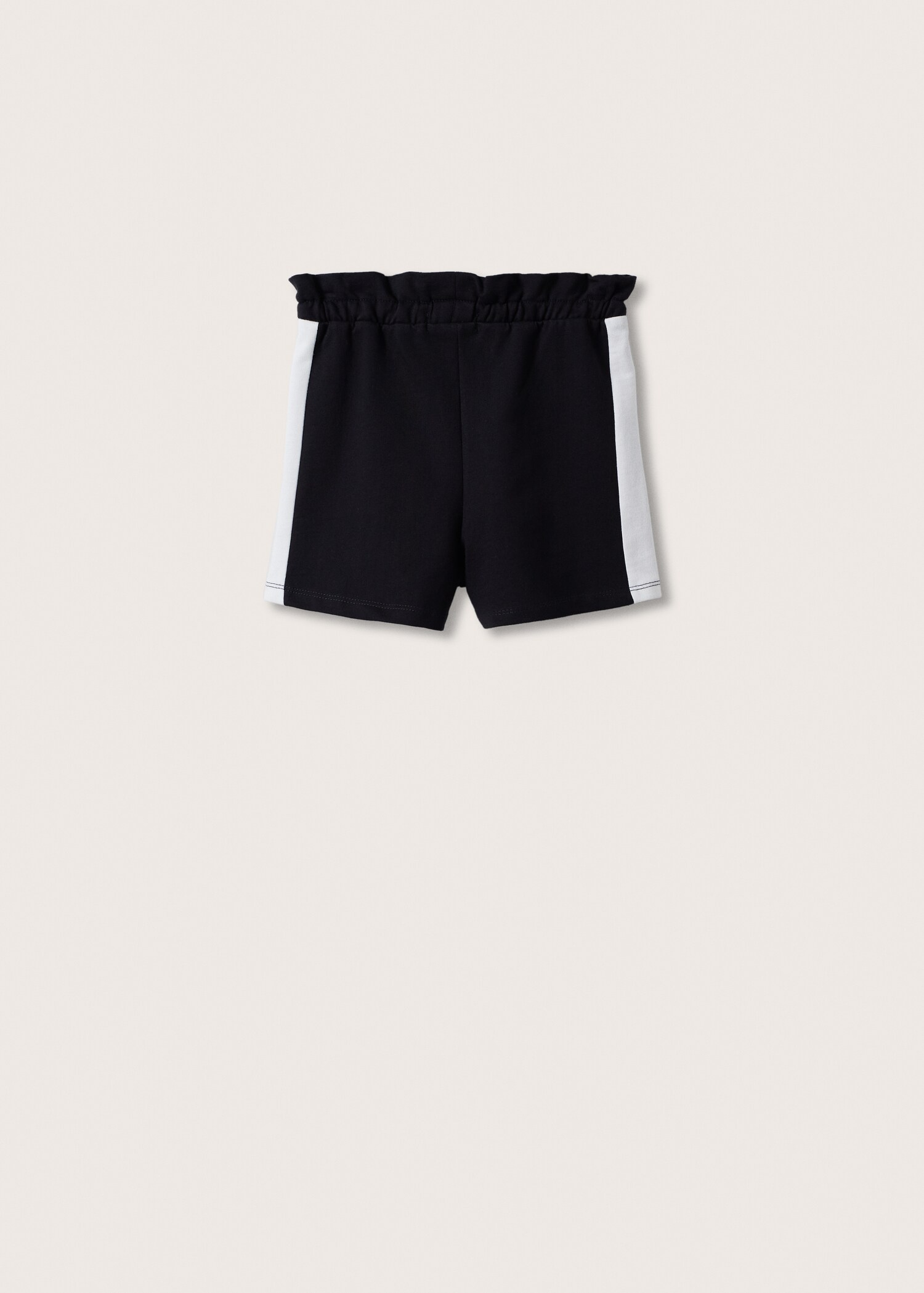 Cotton drawstring waist shorts - Reverse of the article