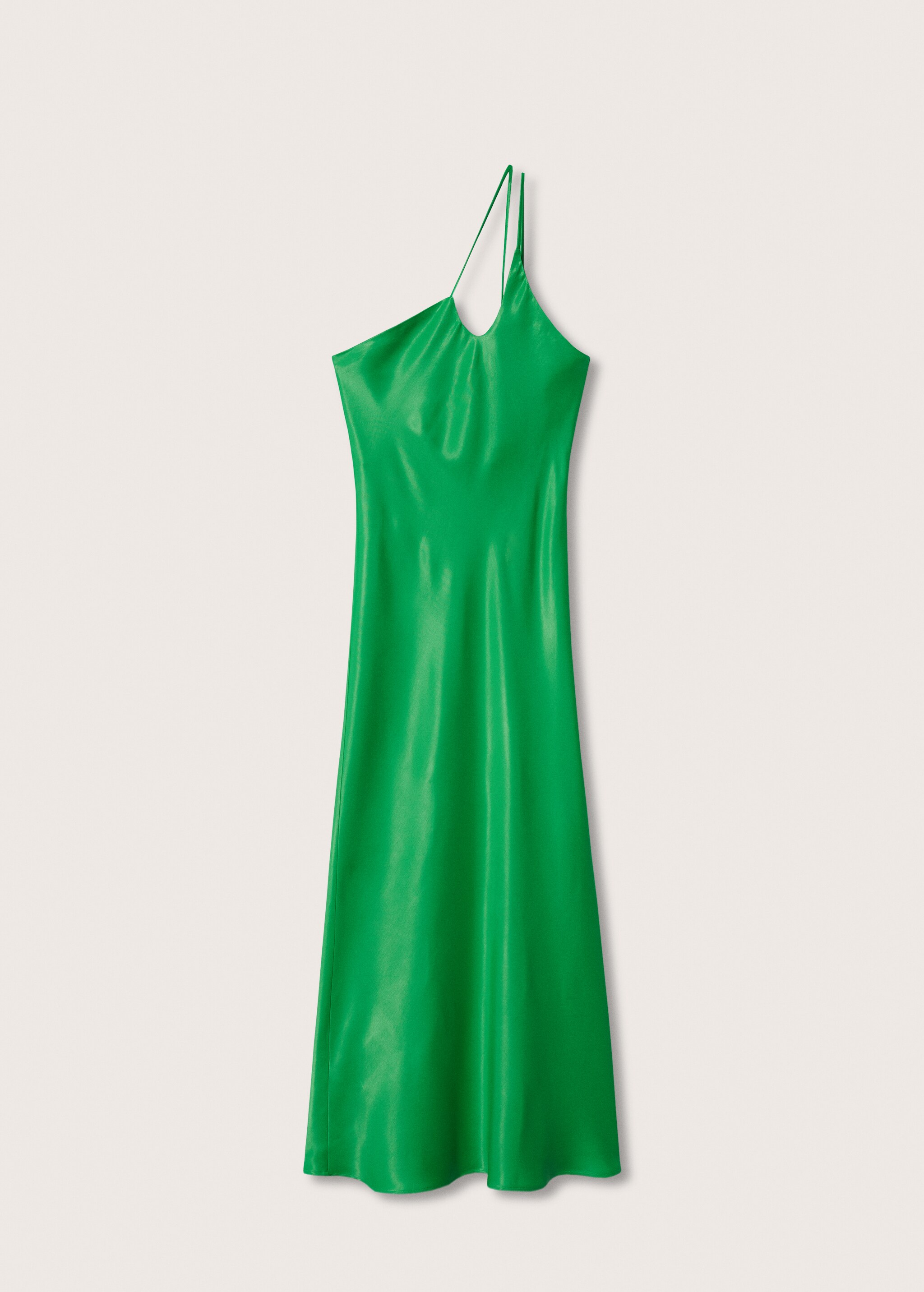 Asymmetrical satin dress - Article without model