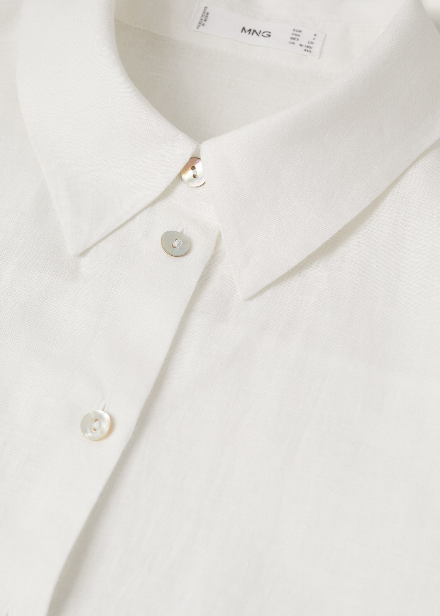 Linen 100% shirt - Details of the article 8