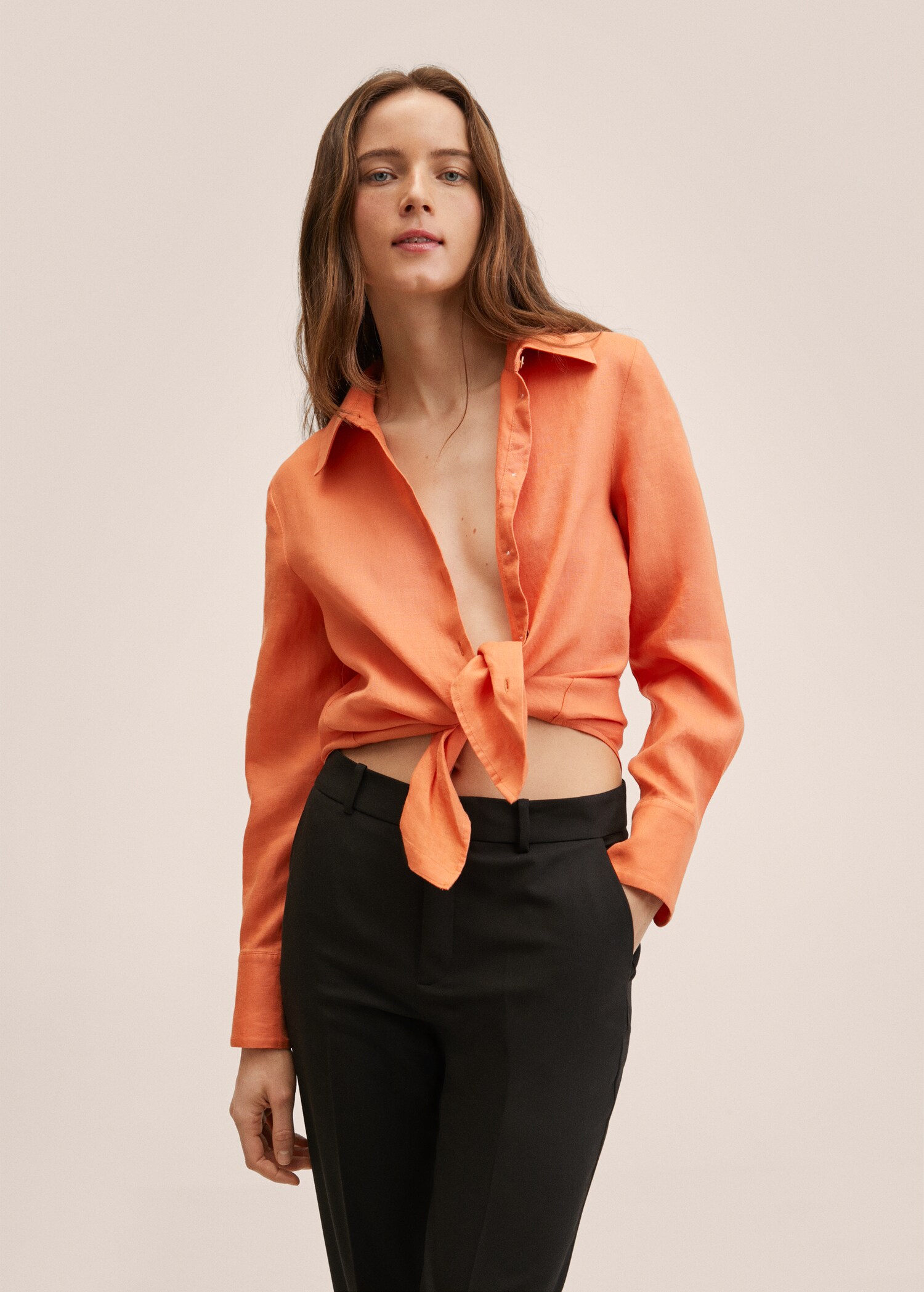 Linen 100% shirt - Medium plane