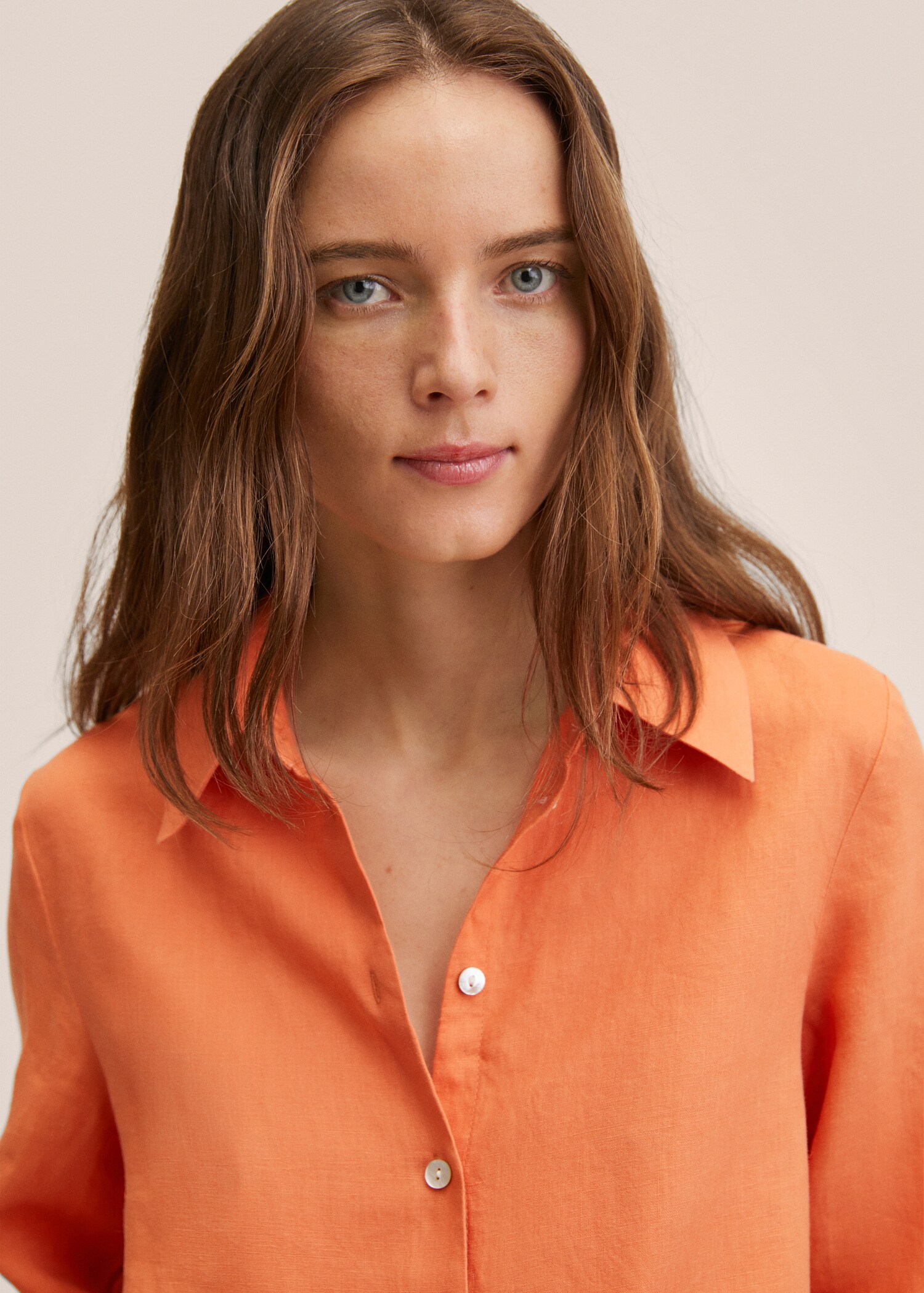 Linen 100% shirt - Details of the article 1