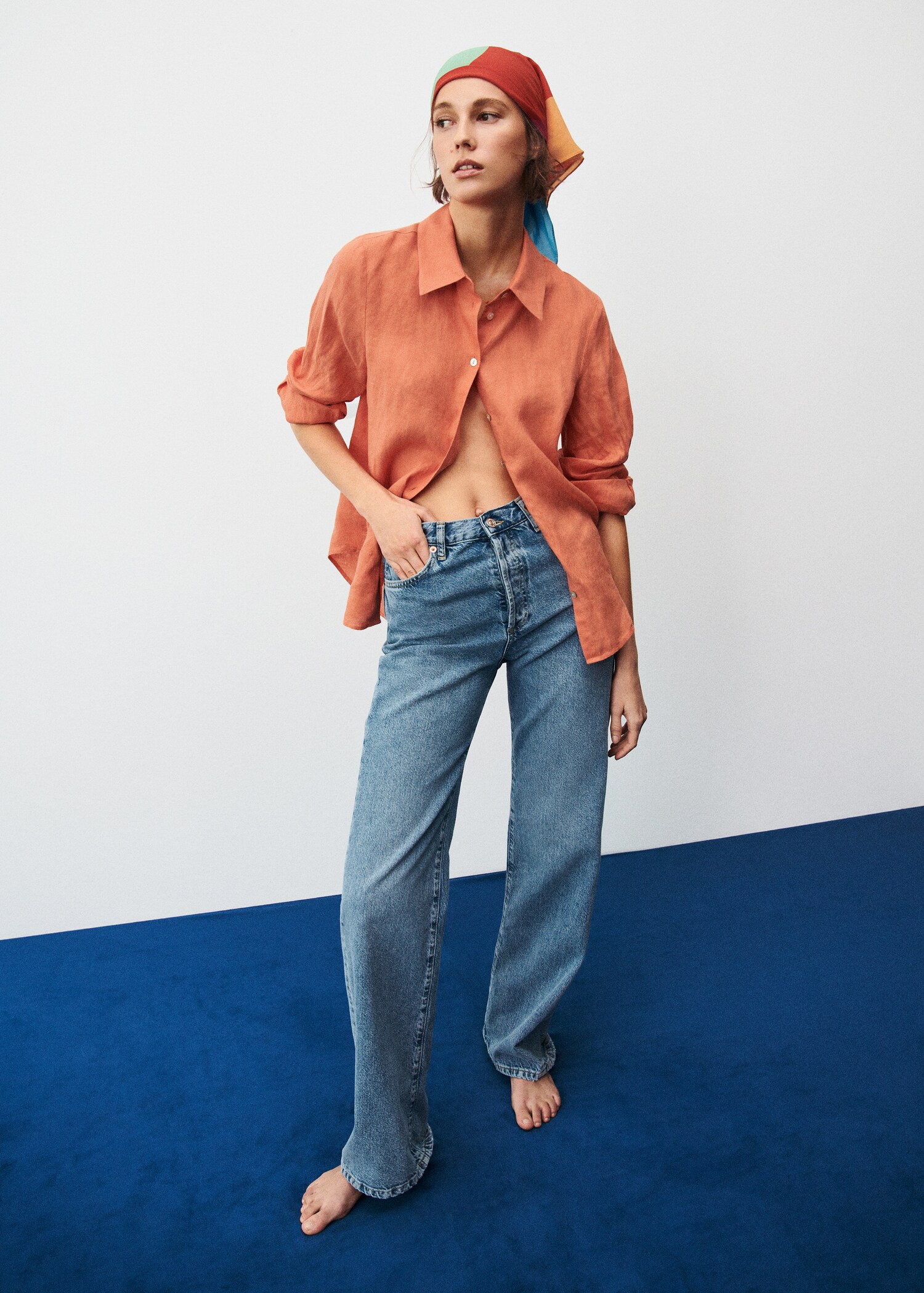 Linen 100% shirt - Details of the article 6