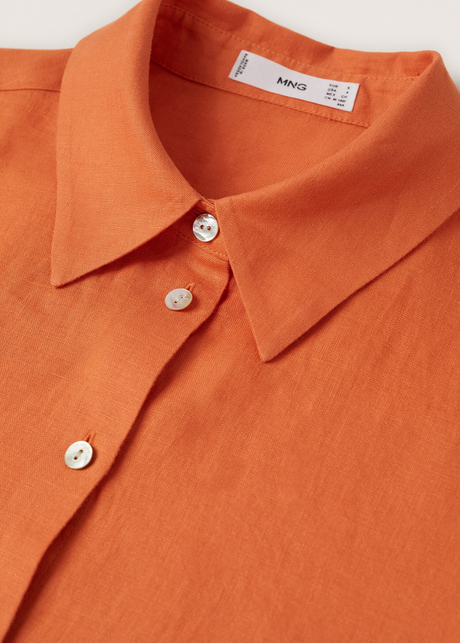 Linen 100% shirt - Details of the article 8