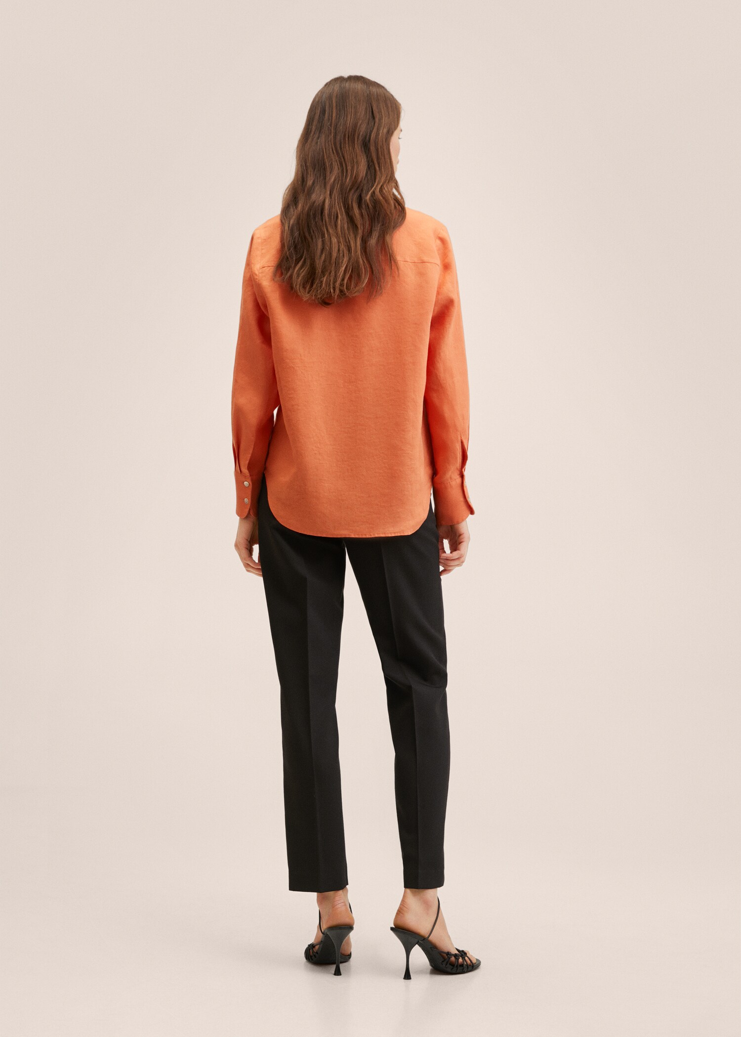 Linen 100% shirt - Reverse of the article
