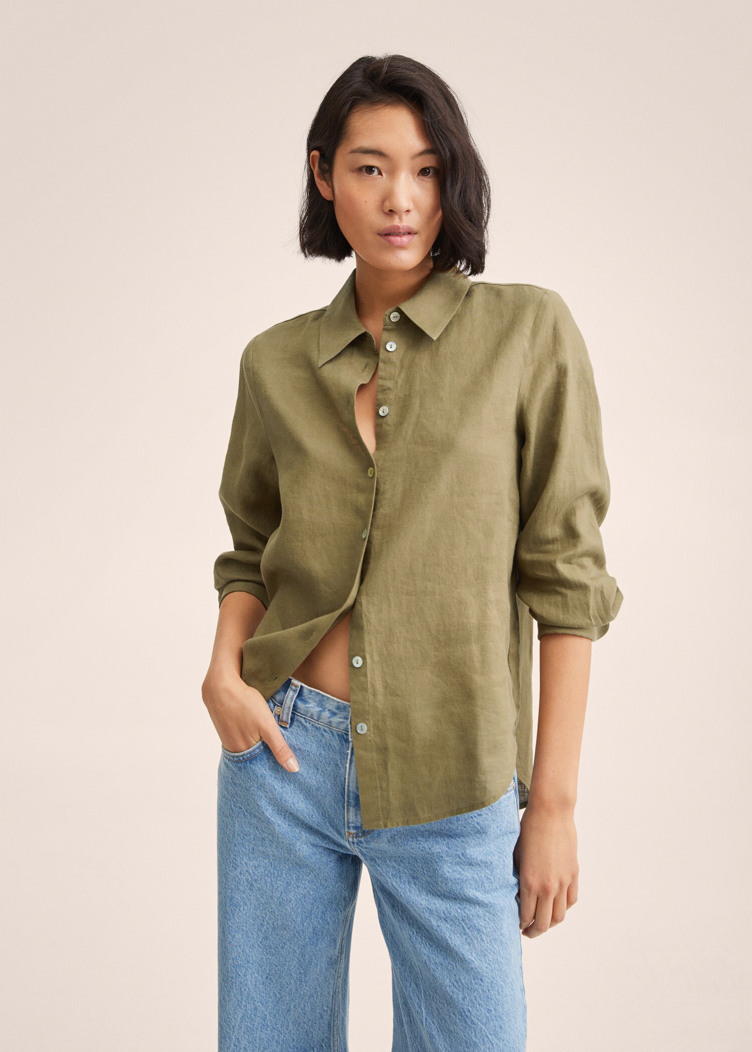 Linen 100% shirt - Medium plane
