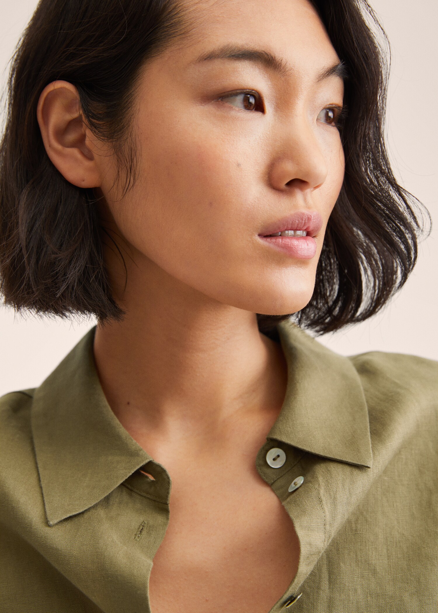 Linen 100% shirt - Details of the article 1