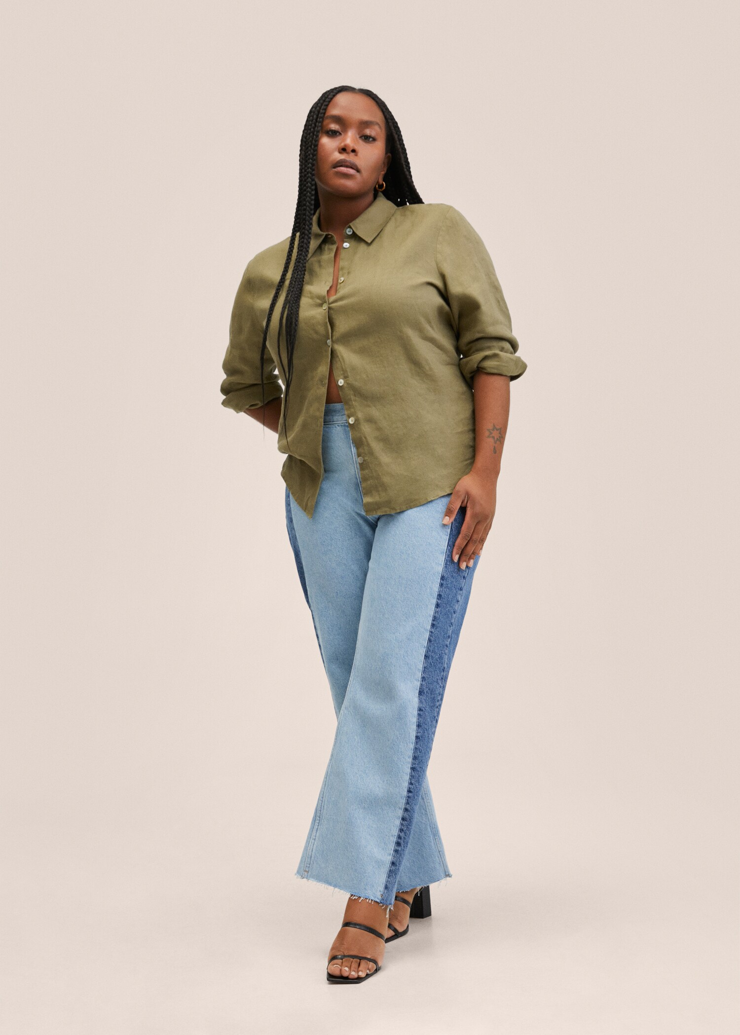 Linen 100% shirt - Details of the article 4