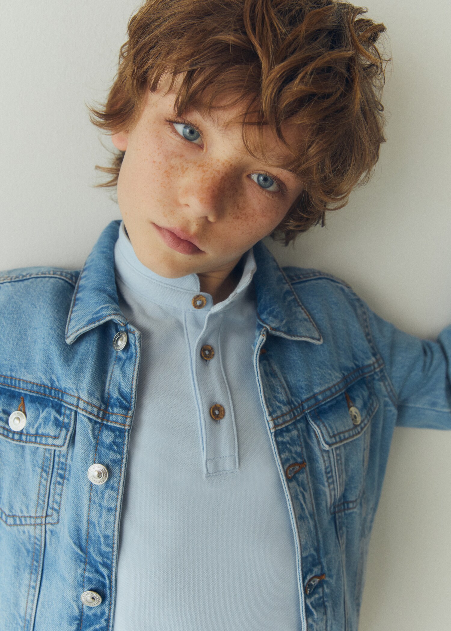 Mao collar cotton polo - Details of the article 5