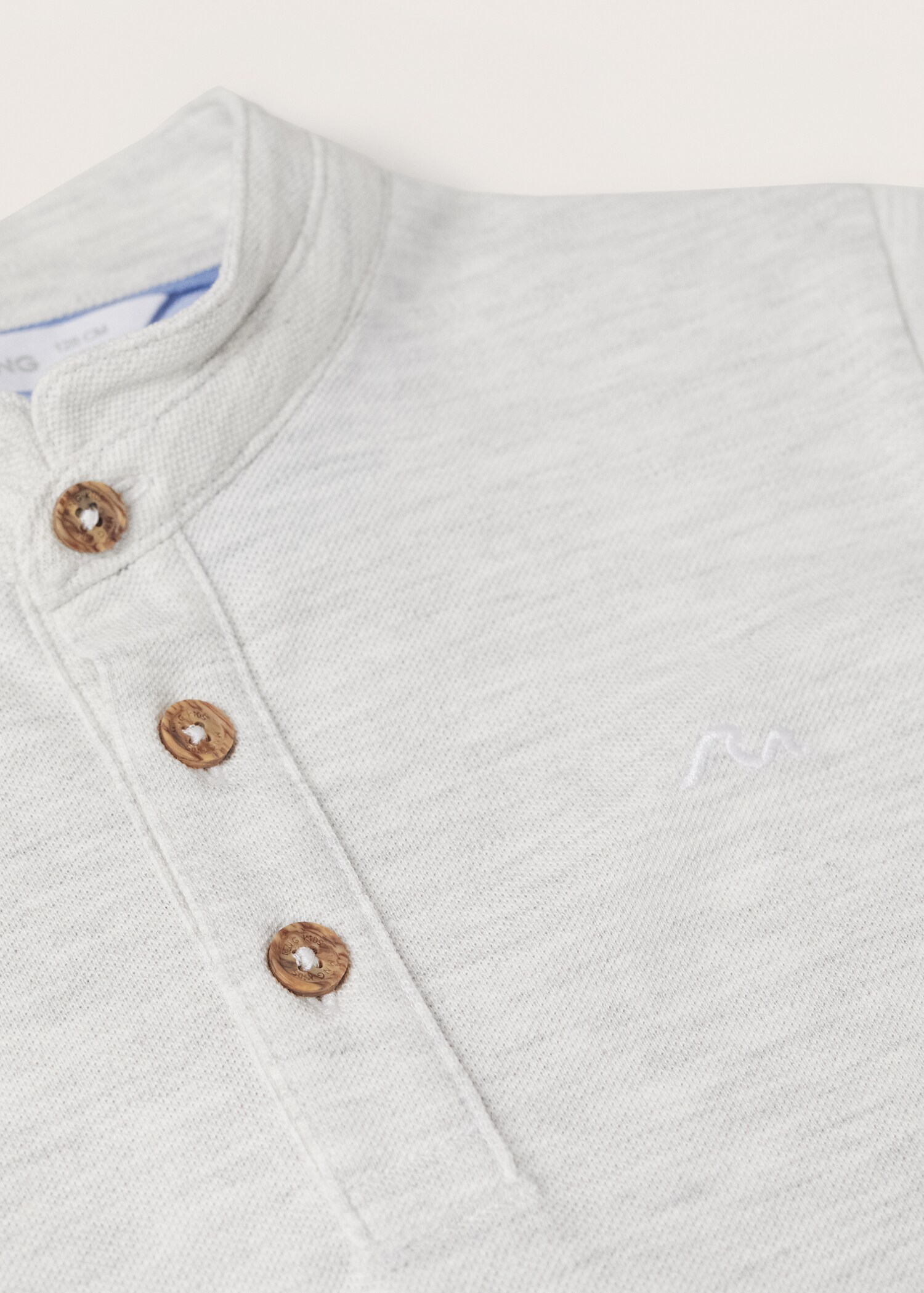 Mao collar cotton polo - Details of the article 8