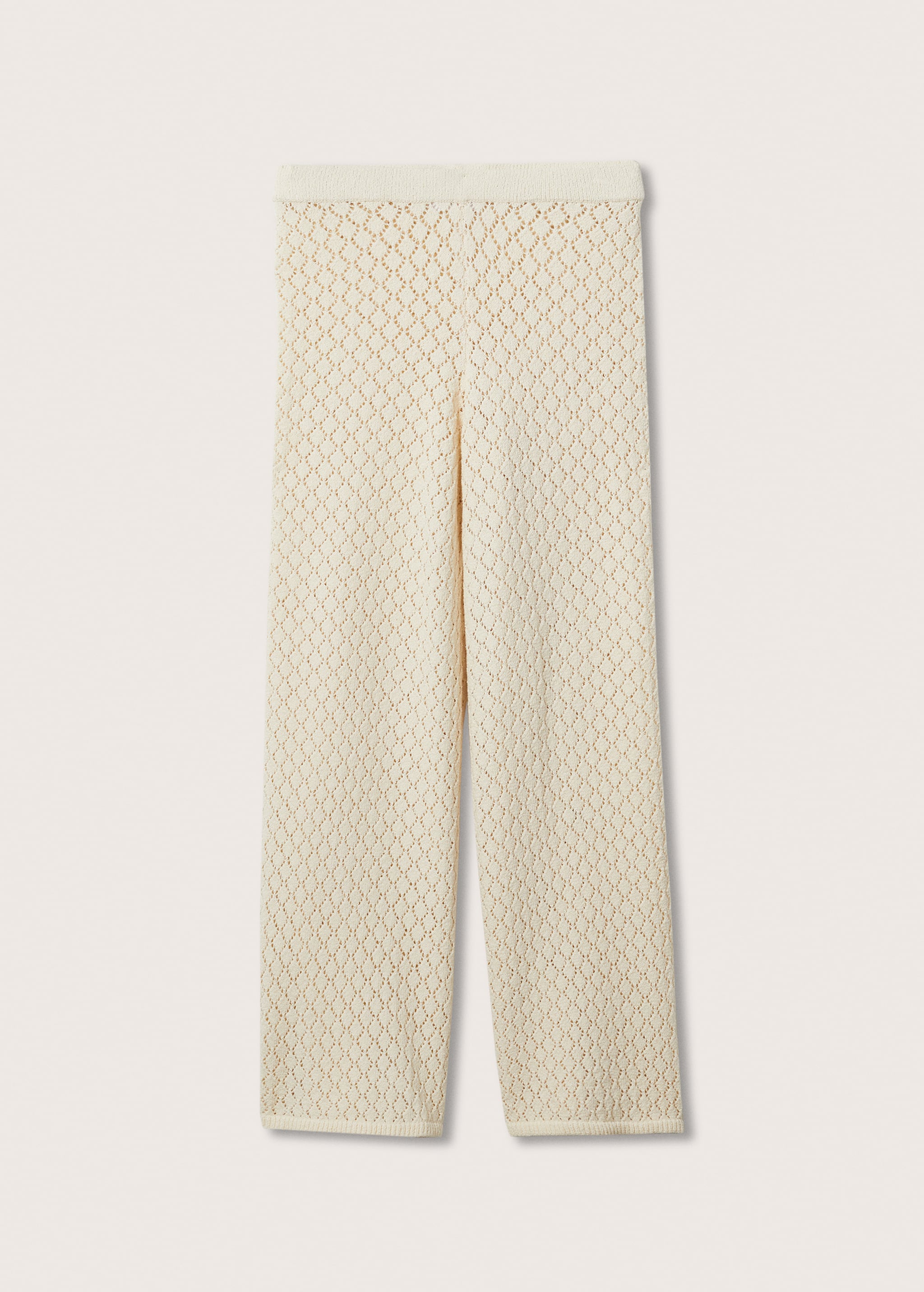 Openwork knit trousers - Article without model