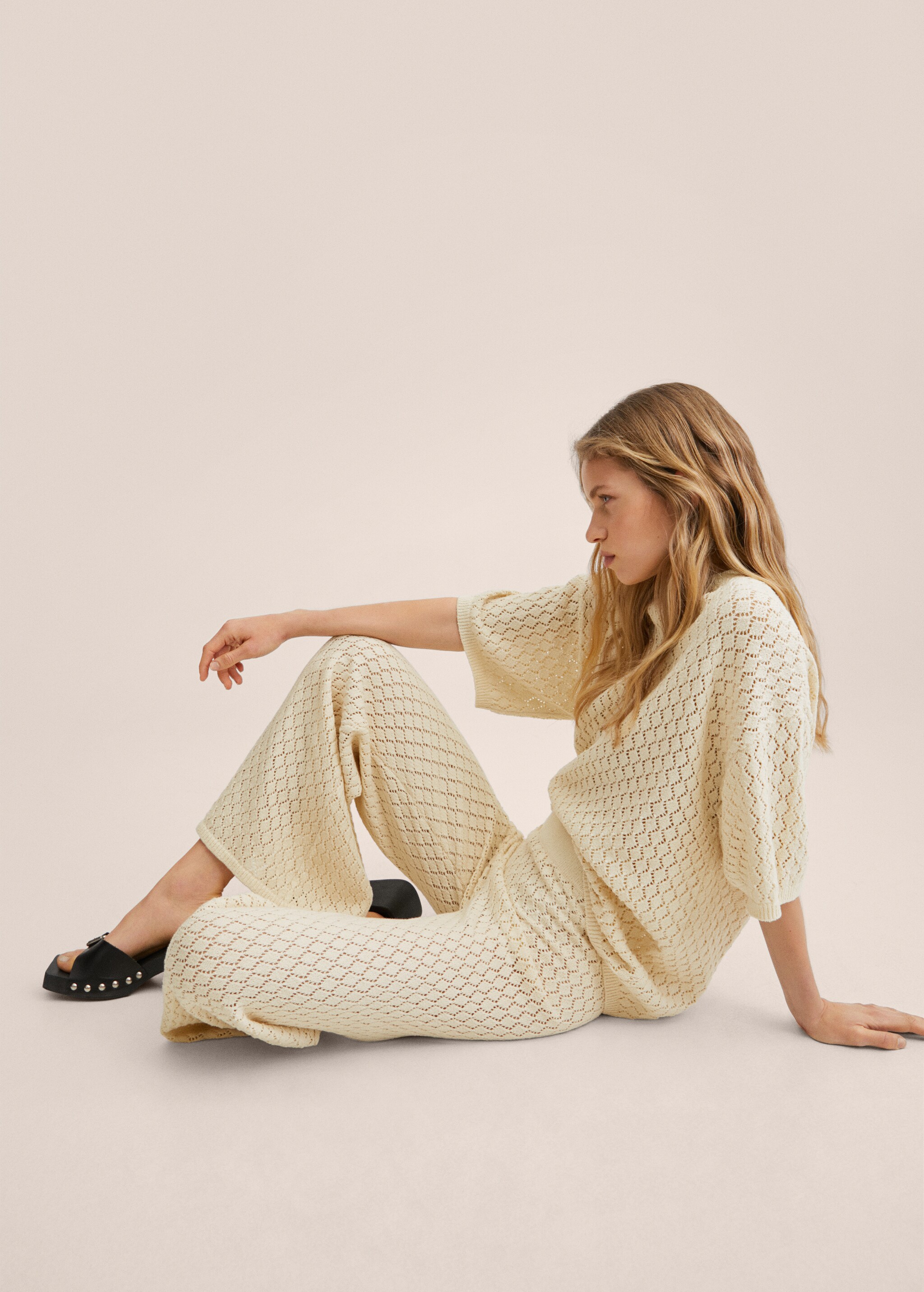 Openwork knit trousers - Details of the article 6