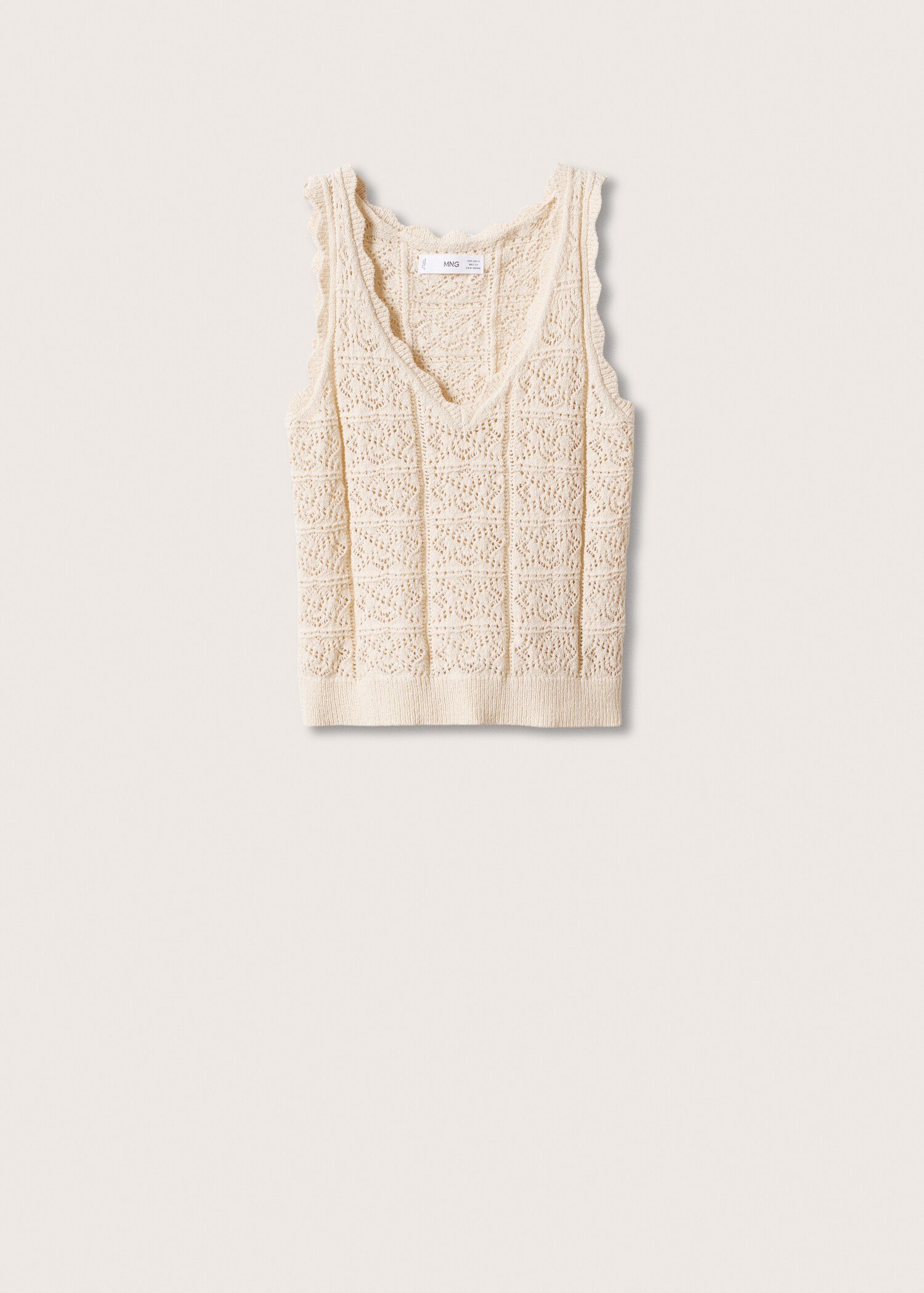 Openwork knit top - Article without model