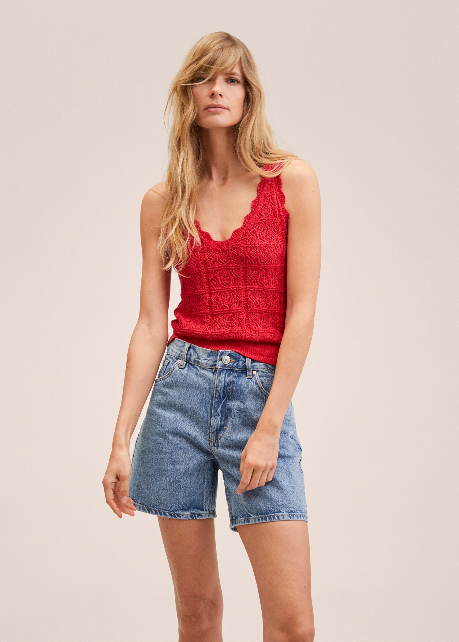 Openwork knit top - Medium plane
