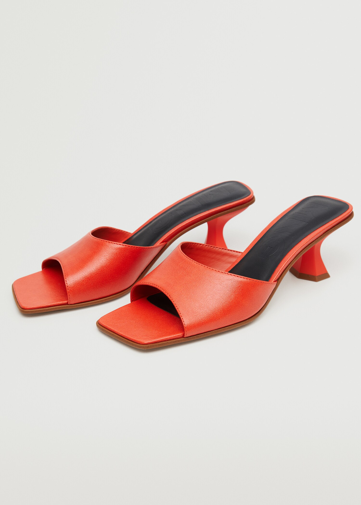 Heel non-structured sandals - Medium plane