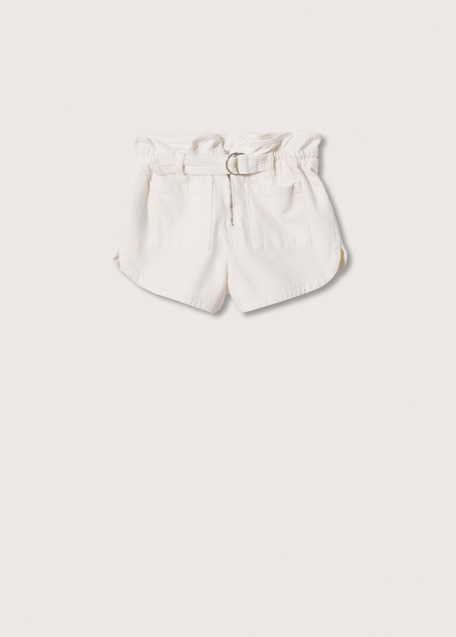 Paperbag denim shorts - Article without model