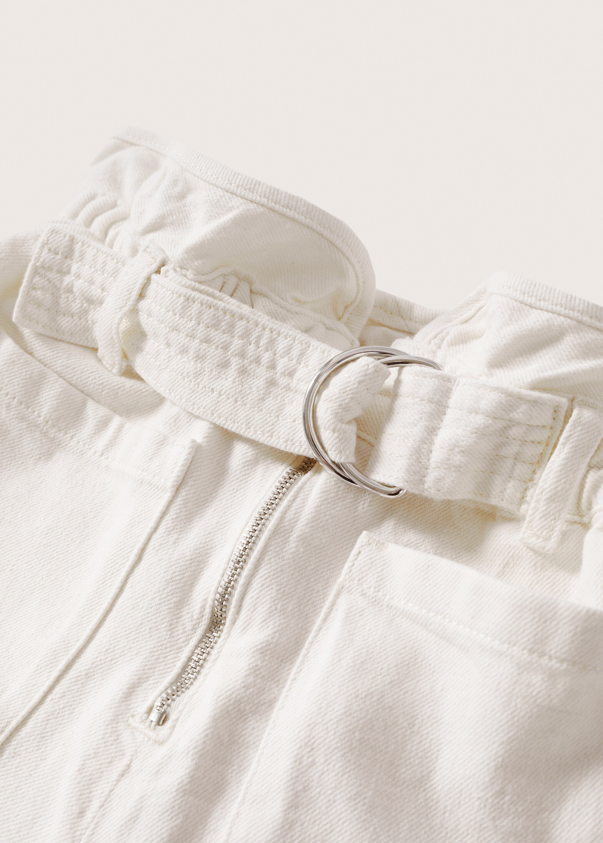 Paperbag denim shorts - Details of the article 8