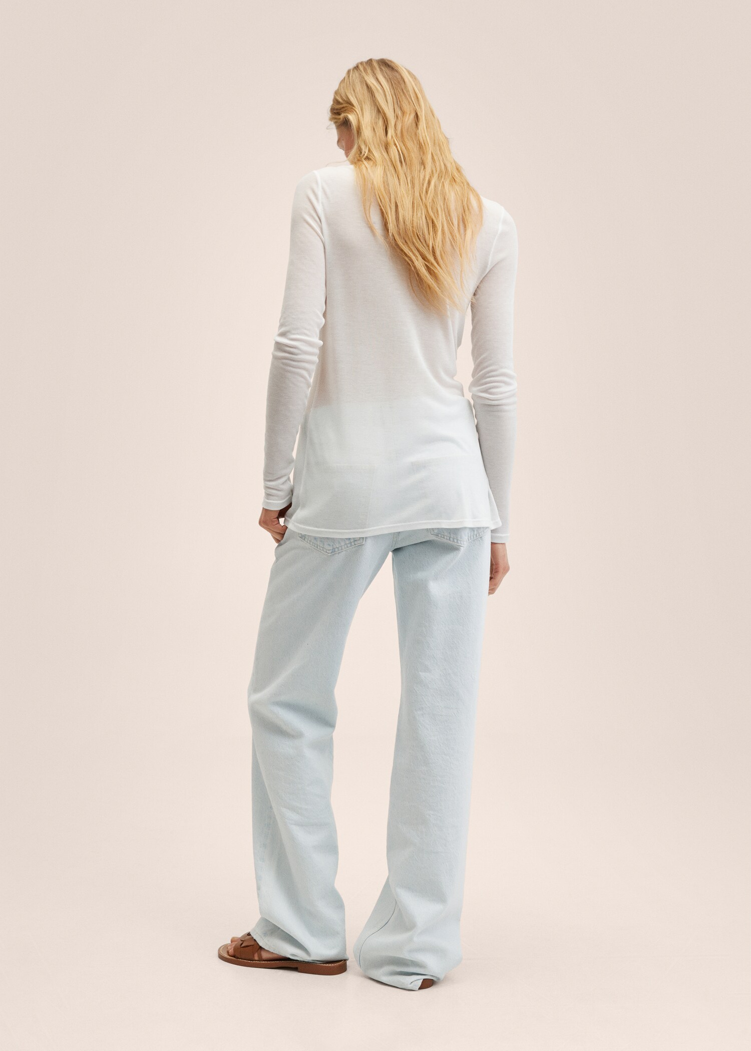 Blusa fluida lyocell - Retro dell'articolo