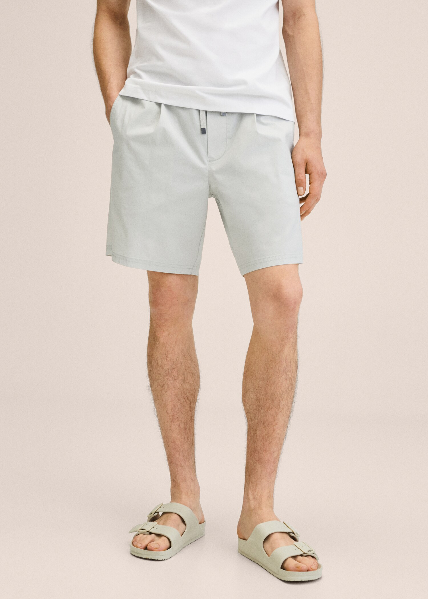 Bermuda coton cordon - Plan moyen