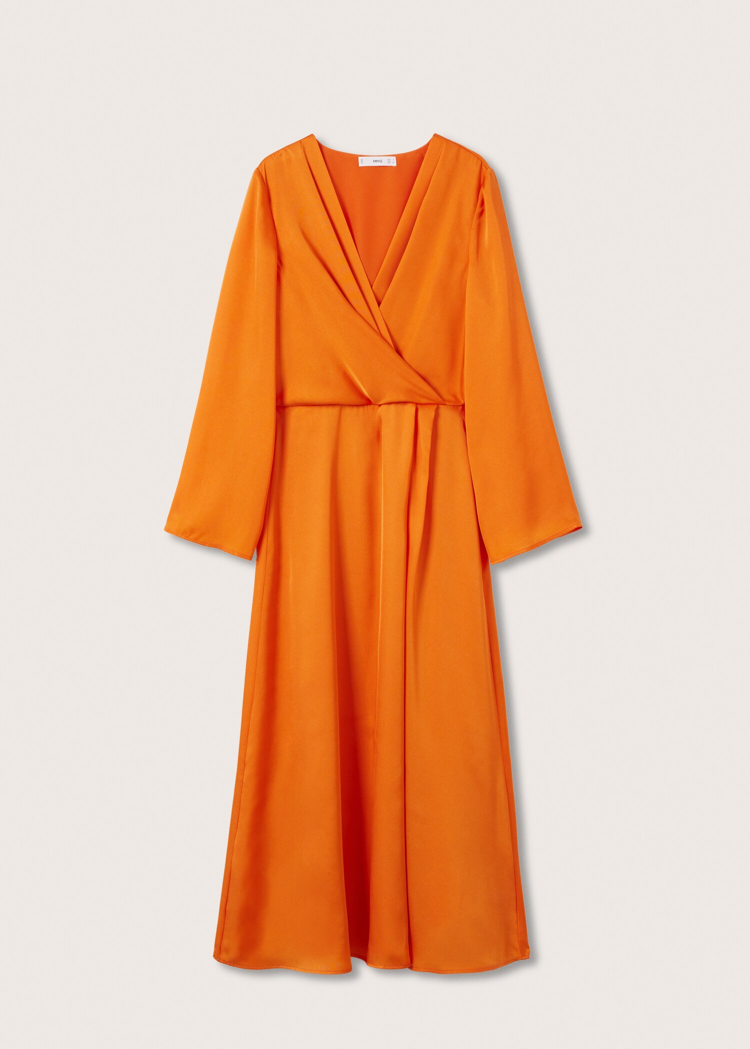 Robe cache-cœur satinée - Article sans modèle
