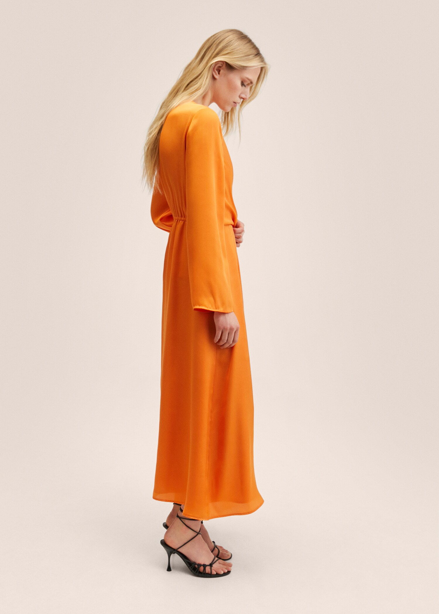 Robe cache-cœur satinée - Détail de l'article 1