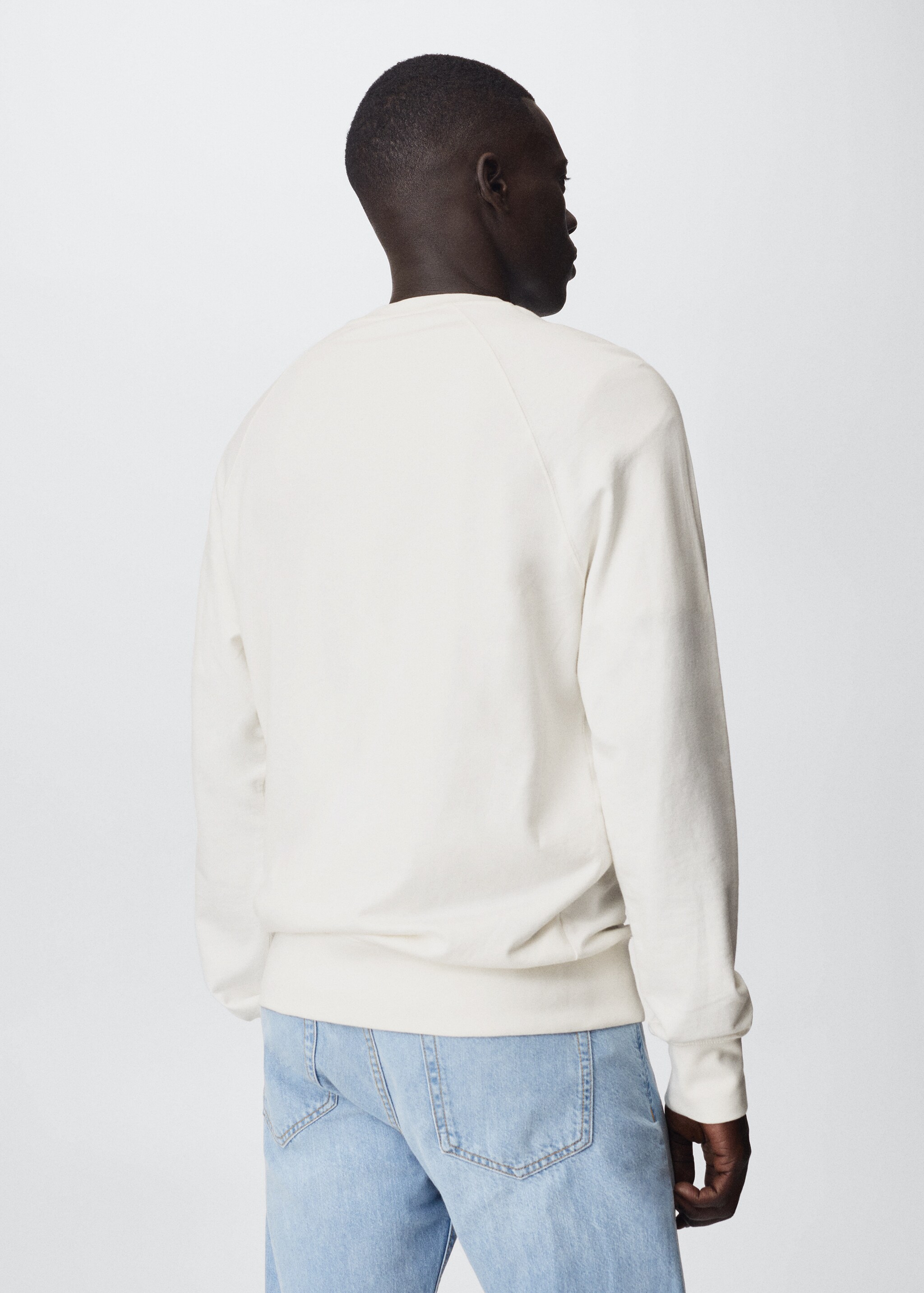 Lightweight cotton sweatshirt - Reverse of the article