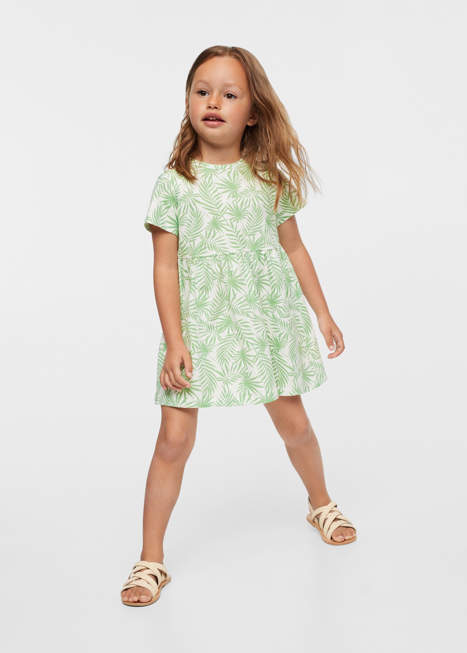 Vestit cotó estampat - Pla mig
