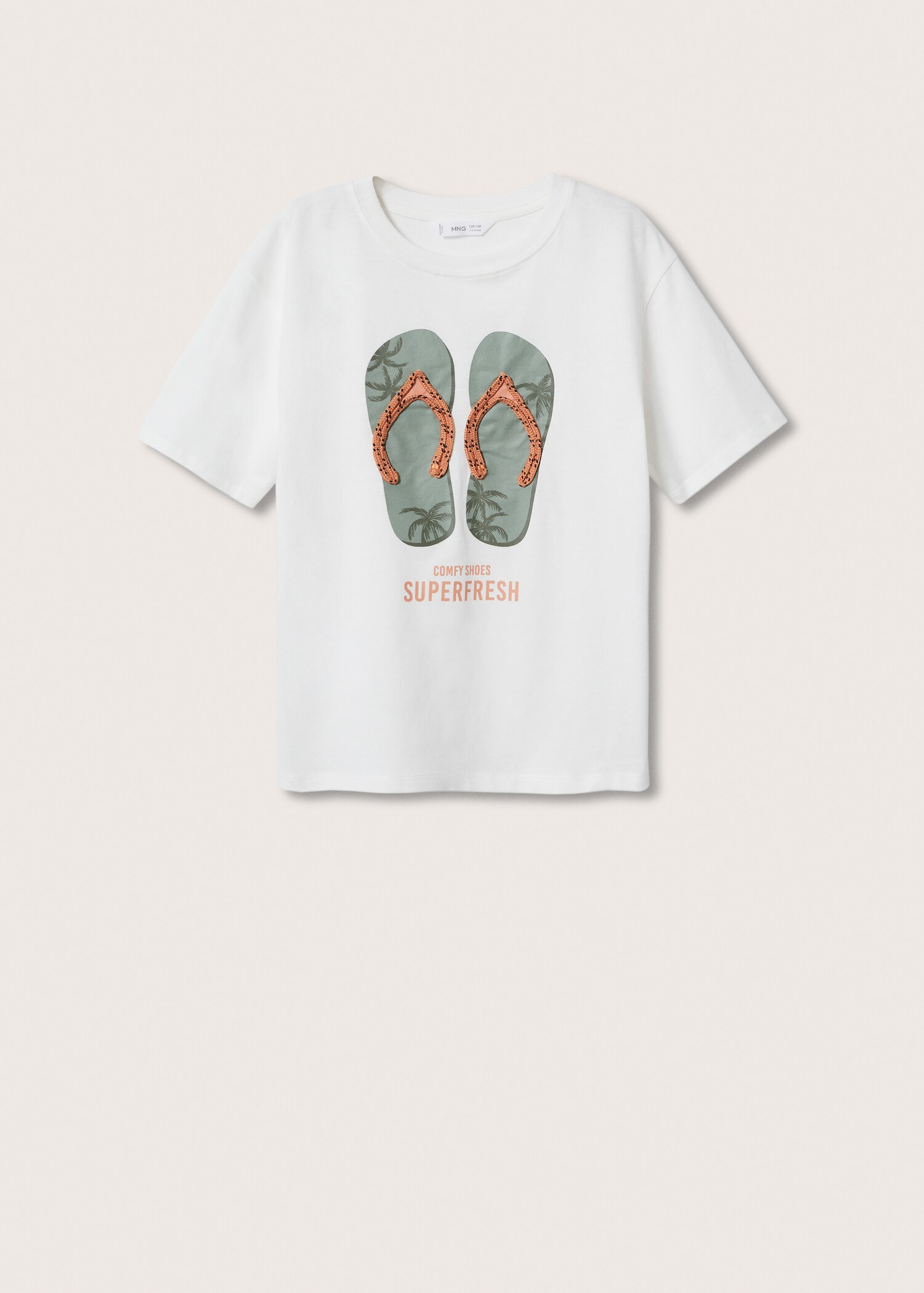 Bawełniany wzorzysty t-shirt - Artykuł bez modela/modelki