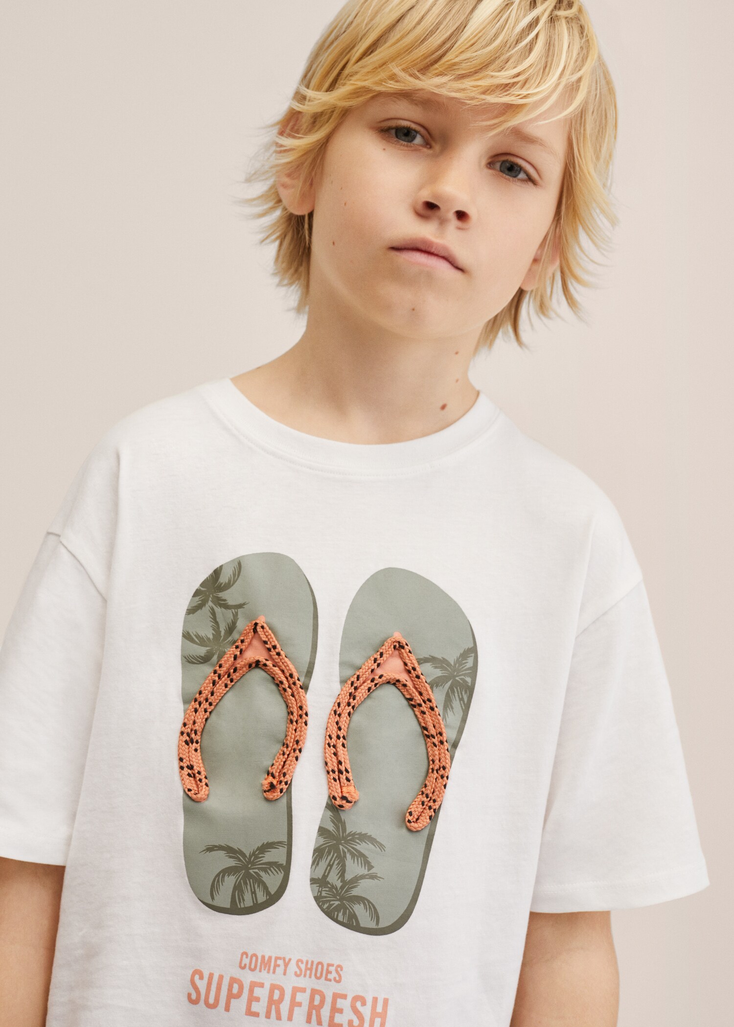 Bawełniany wzorzysty t-shirt - Szczegóły artykułu 1