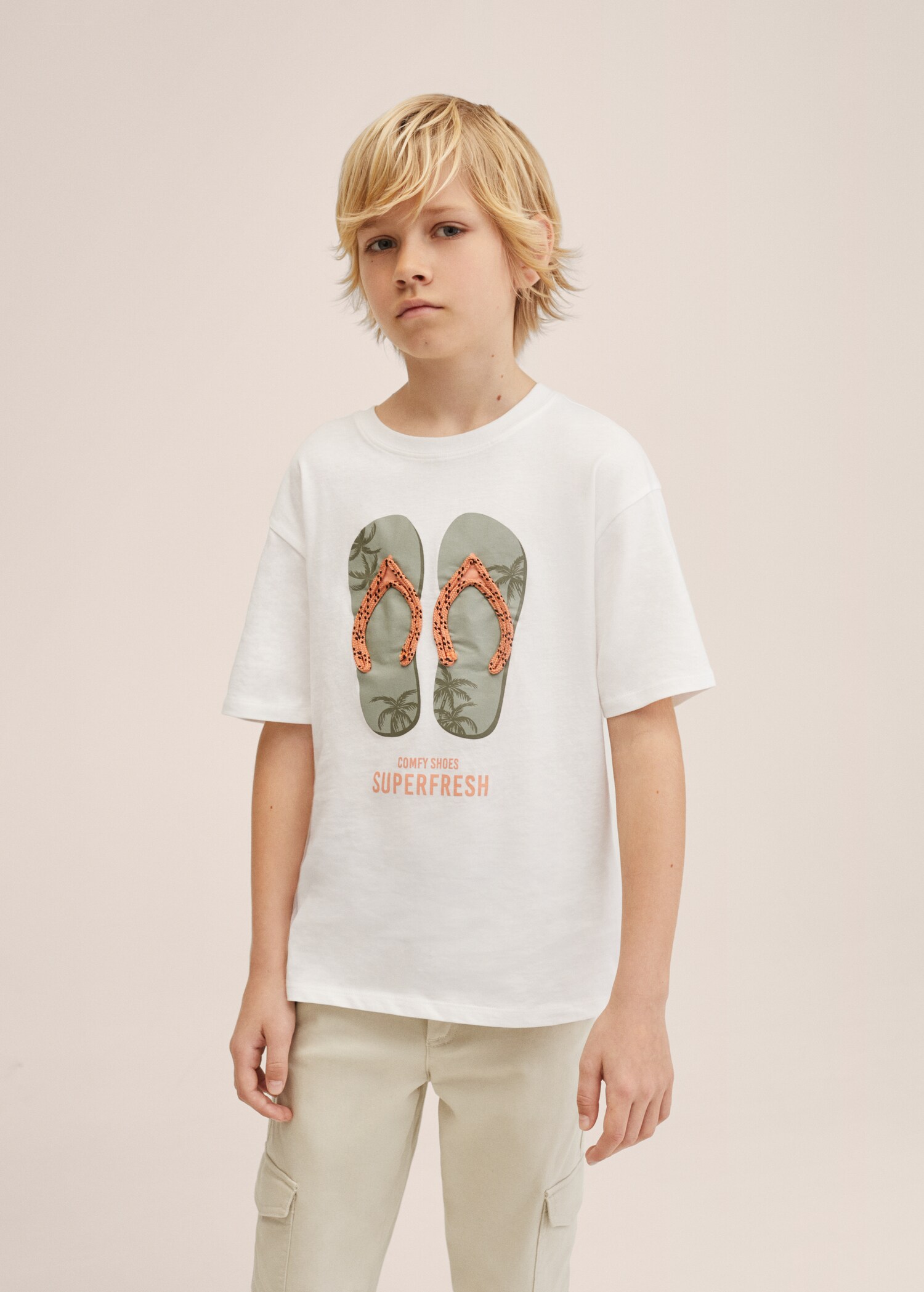 Bawełniany wzorzysty t-shirt - Szczegóły artykułu 2