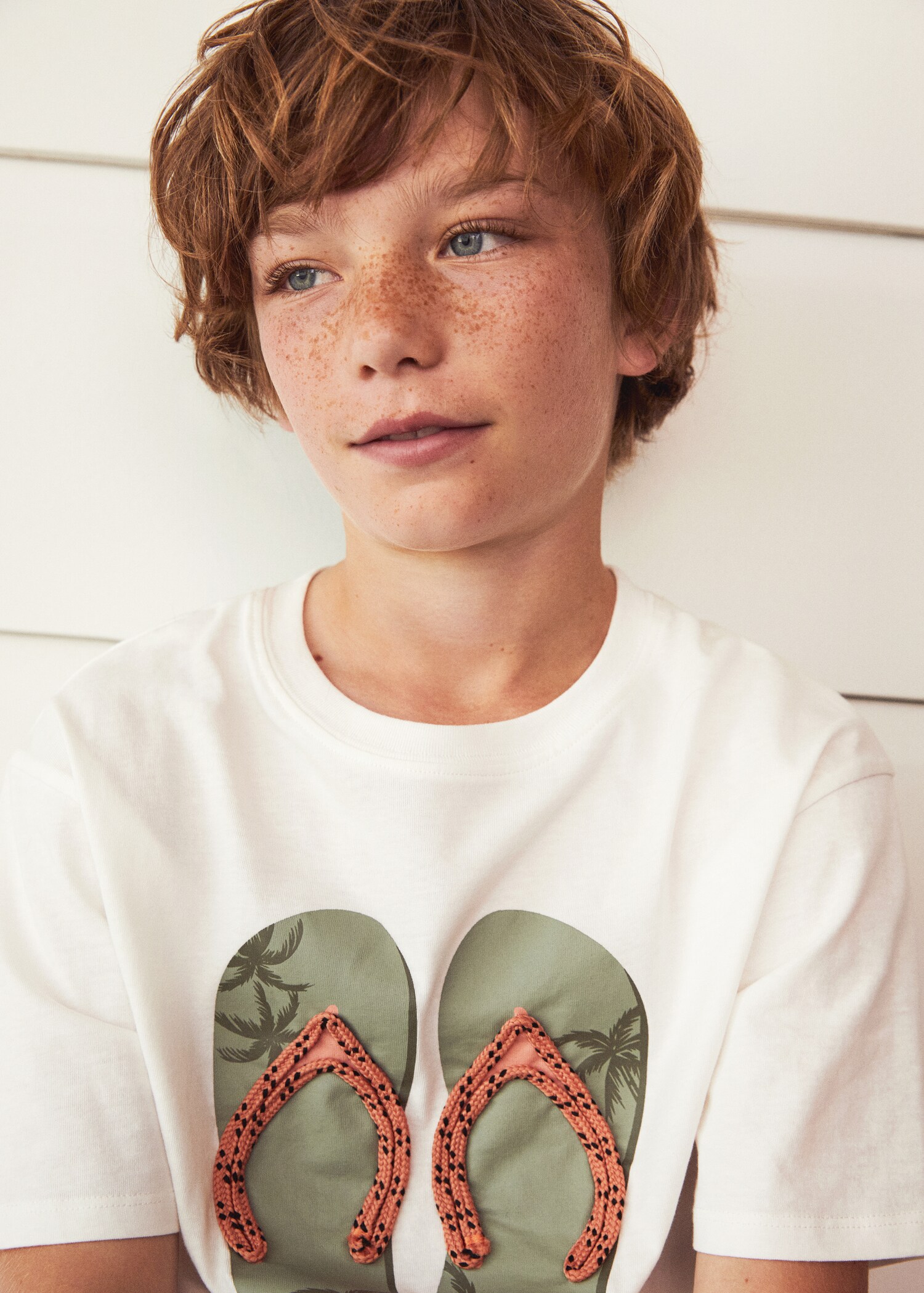 Bawełniany wzorzysty t-shirt - Szczegóły artykułu 5