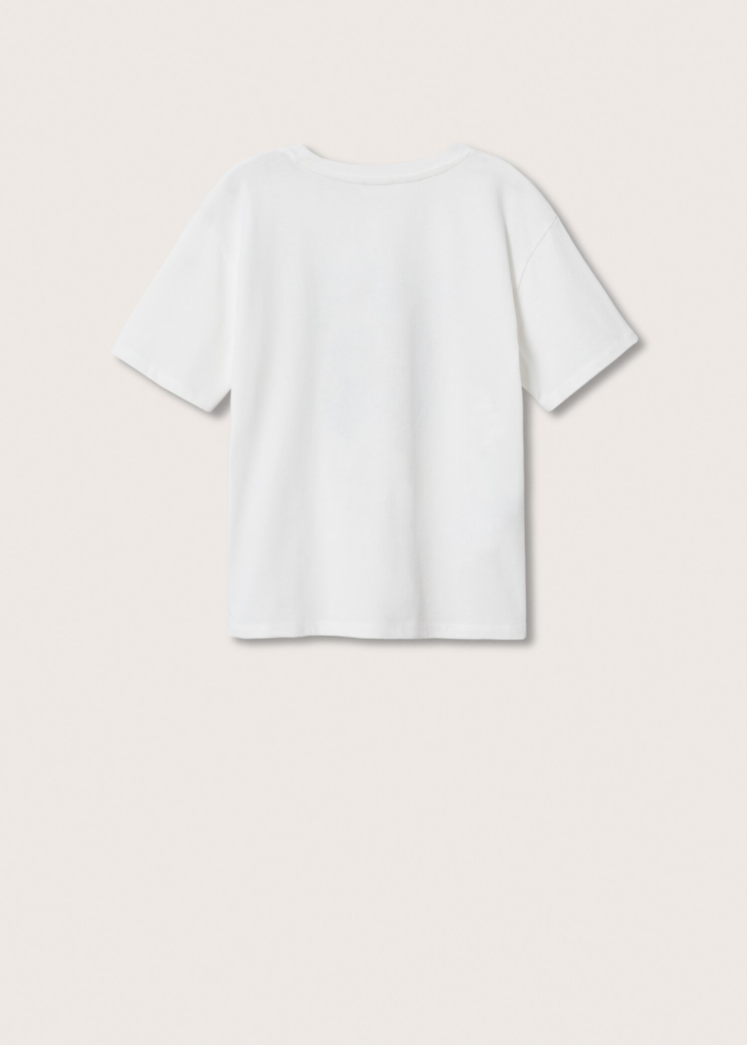 Bawełniany wzorzysty t-shirt - Tylna strona artykułu