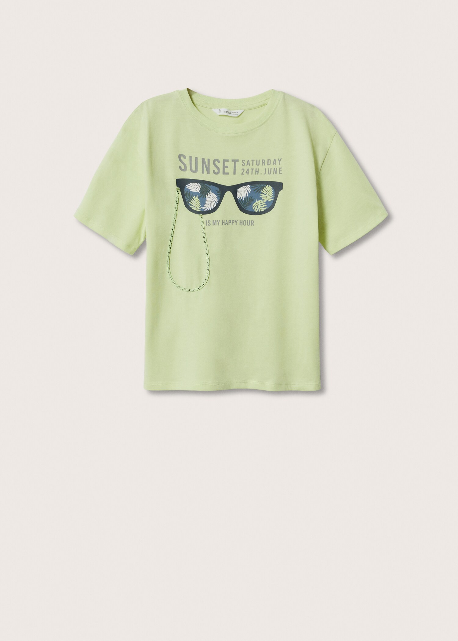 Printed cotton-blend T-shirt - Article without model
